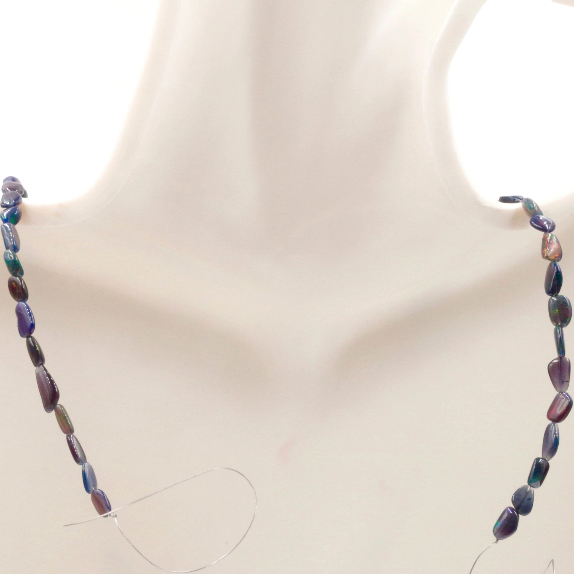 Natural Black Opal Strand - Taj Mahal Gems