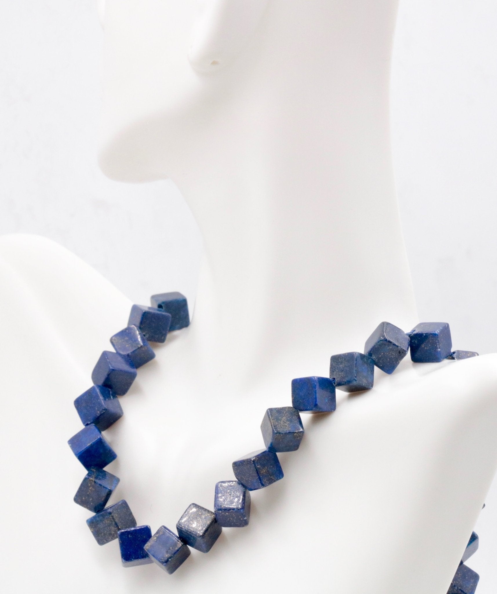 Natural Blue Lapis Lazuli Beads - Taj Mahal Gems