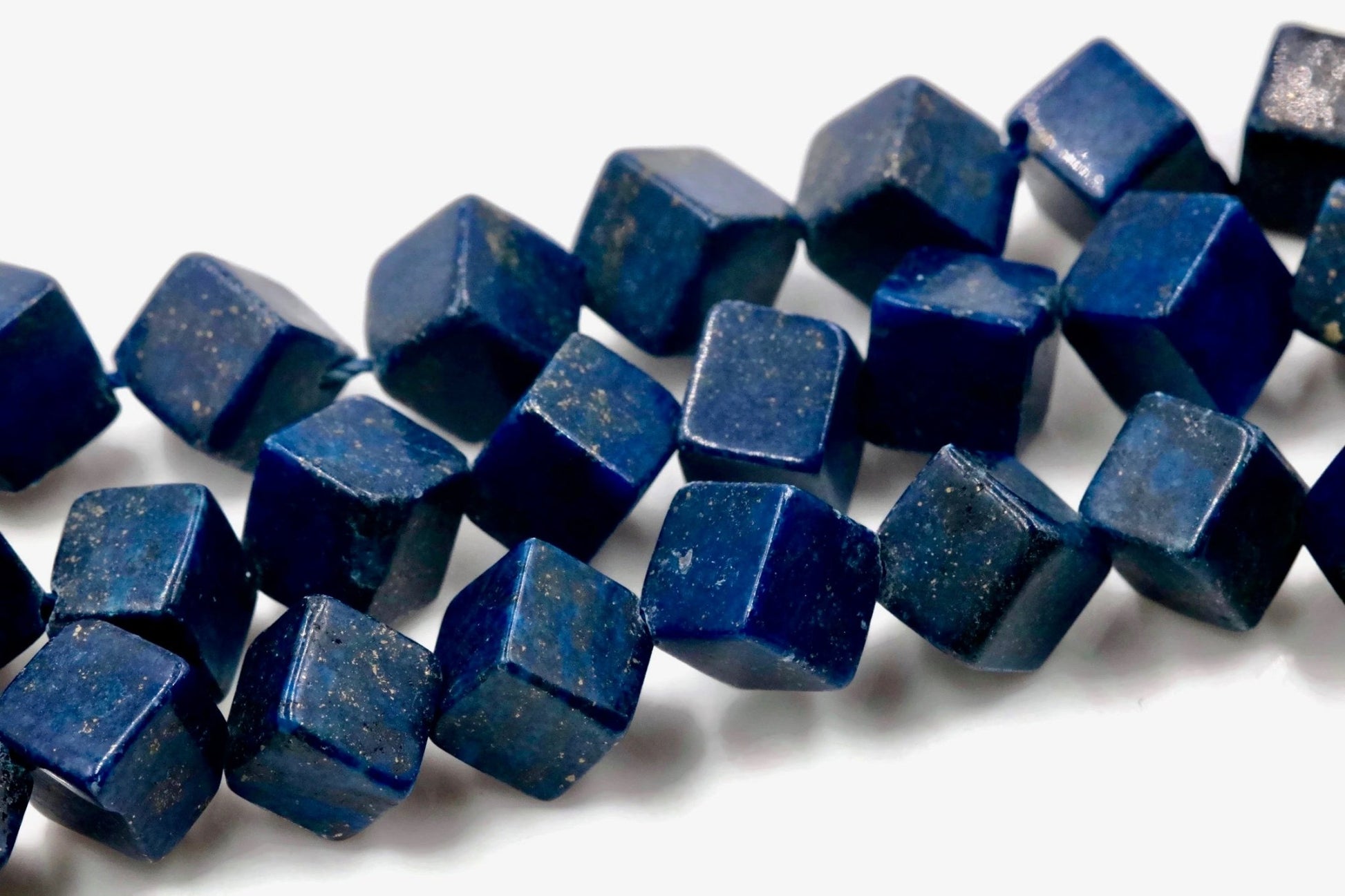 Natural Blue Lapis Lazuli Beads - Taj Mahal Gems