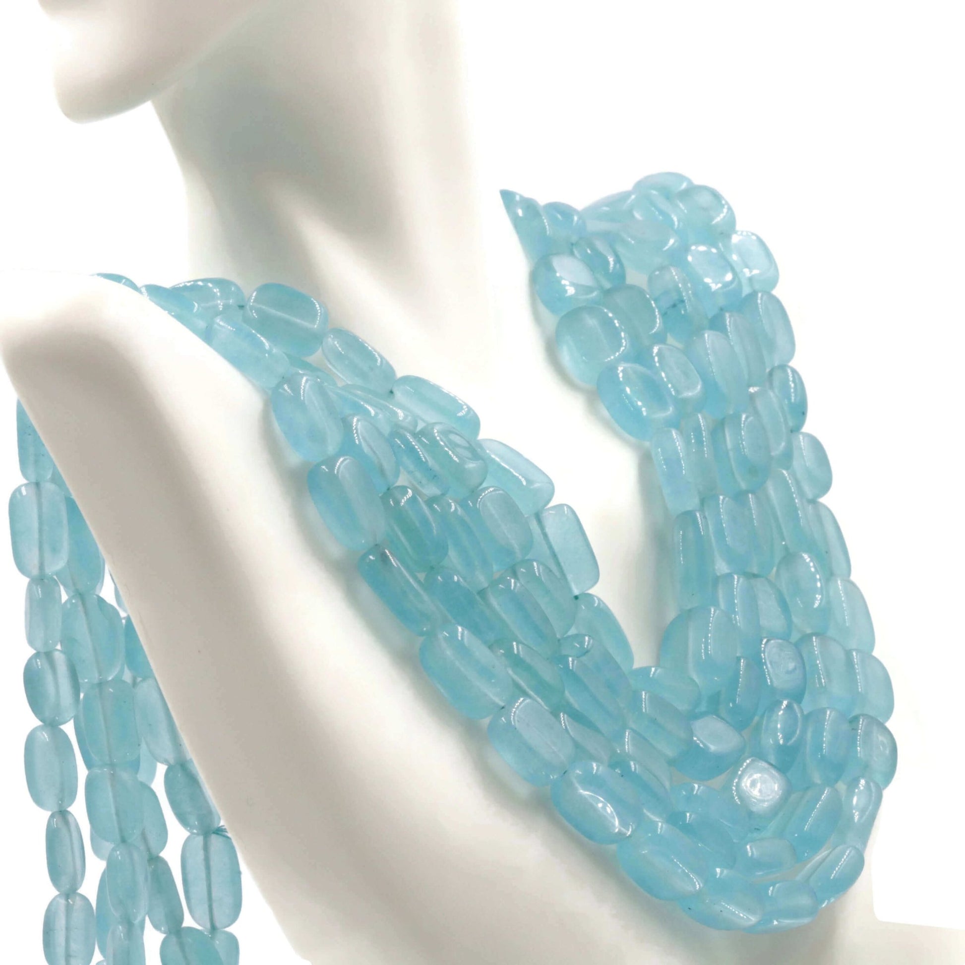 Natural Blue Quartz Necklace - Taj Mahal Gems