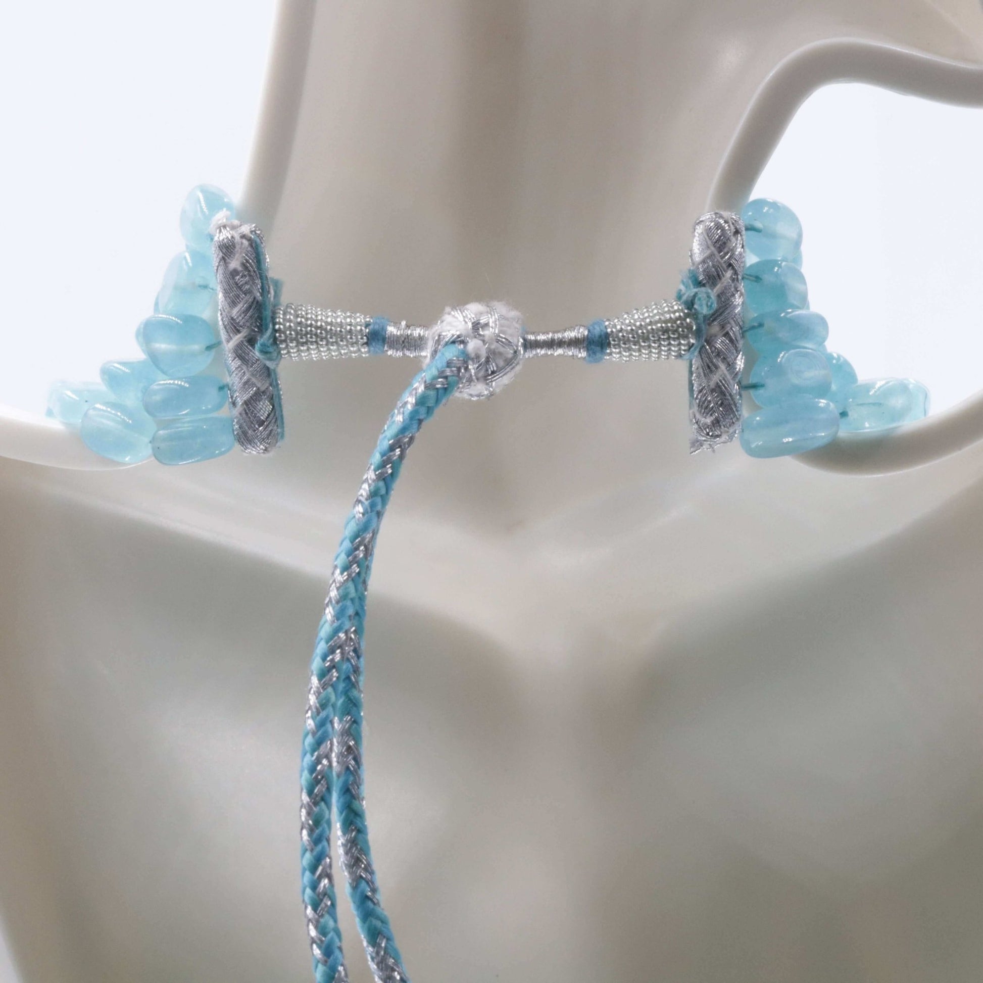 Natural Blue Quartz Necklace - Taj Mahal Gems