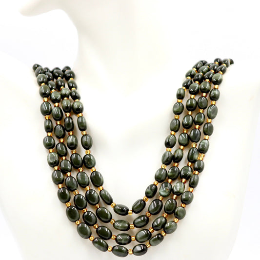 Natural Chrysoberyl Beaded Necklace - Taj Mahal Gems