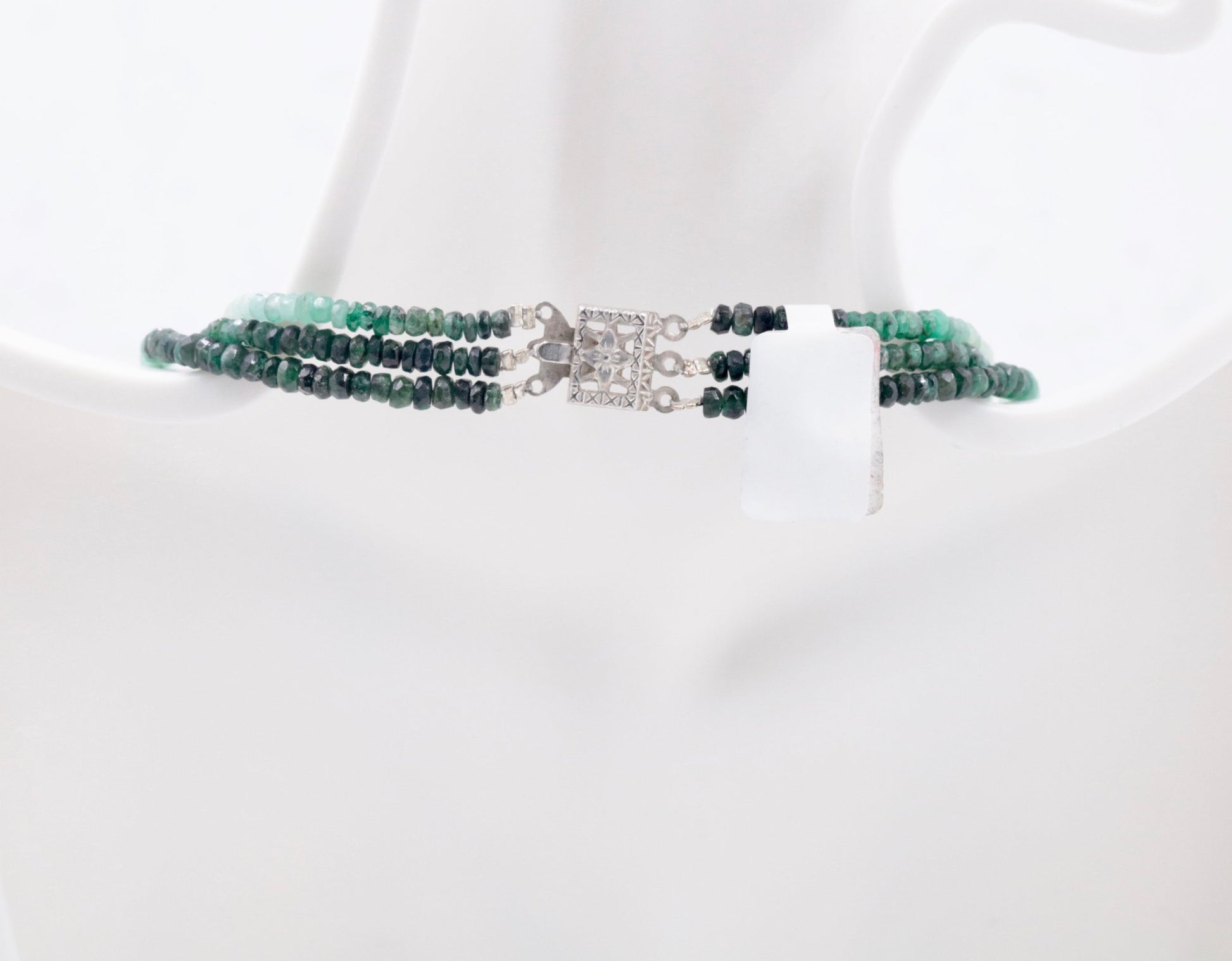 Natural Emerald Bead Necklace - Taj Mahal Gems