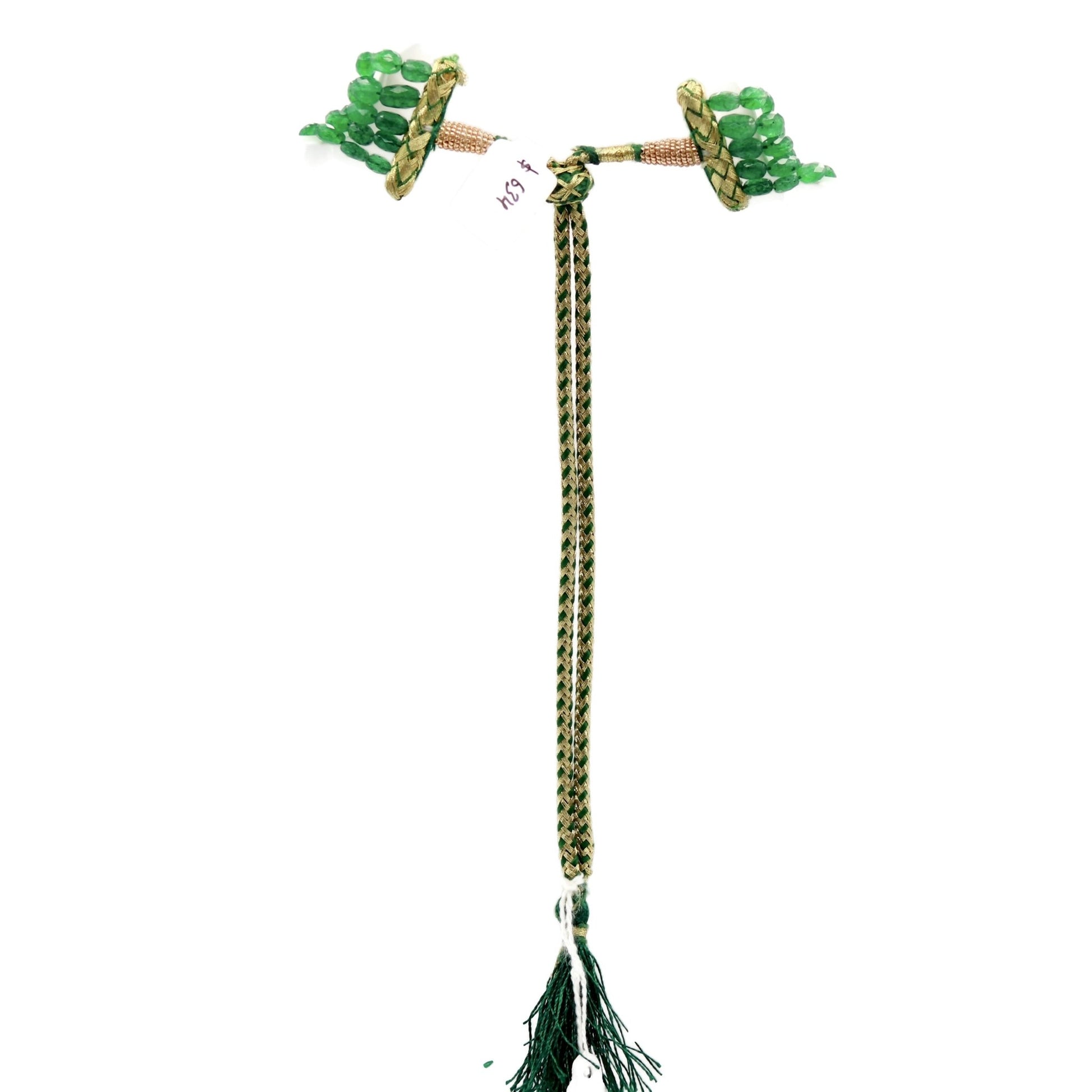 Natural Emerald Beaded Necklace - Taj Mahal Gems