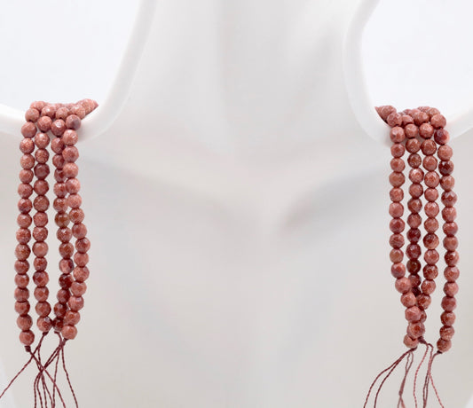 Natural Goldstone Sandstone Beads - Taj Mahal Gems