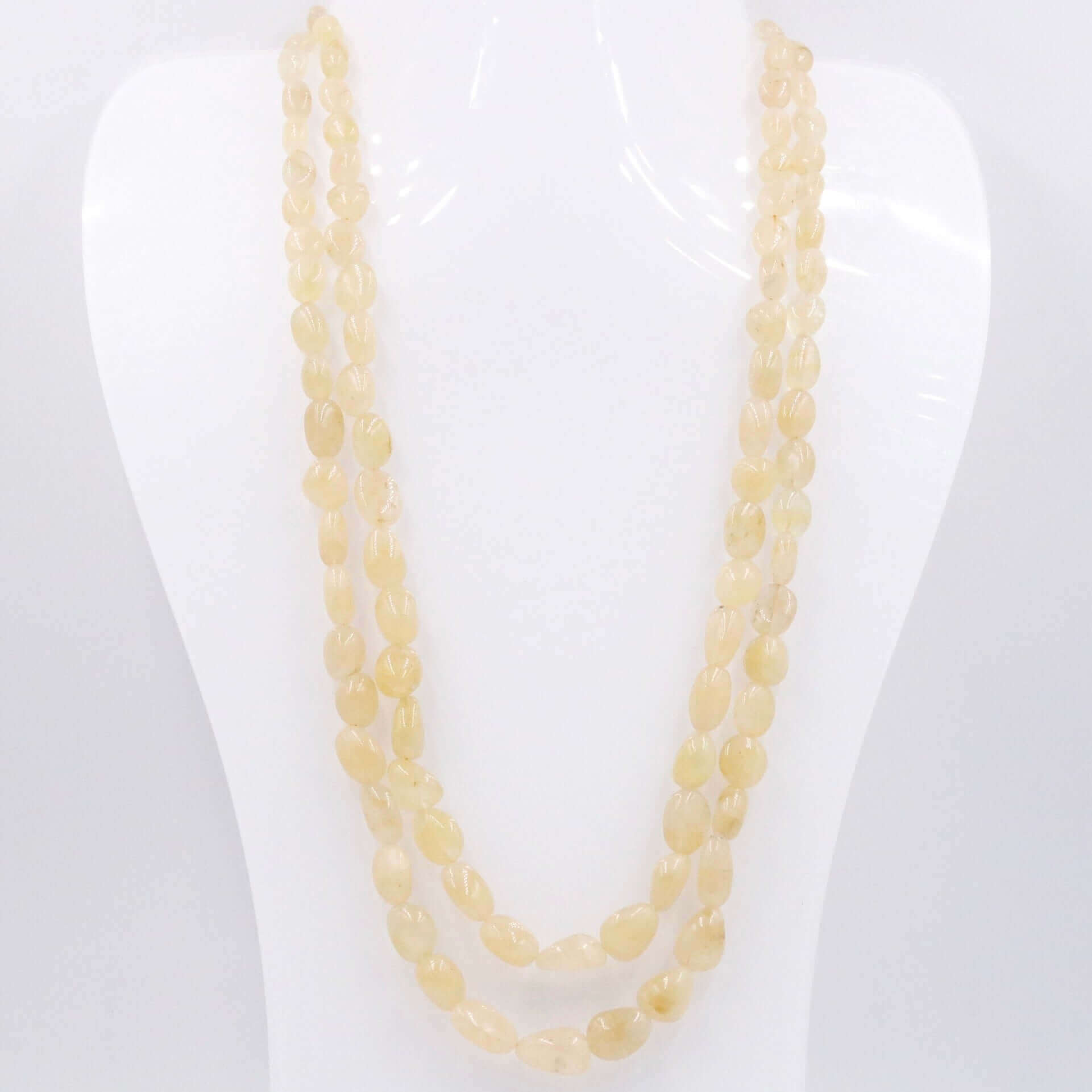 Natural Heliodor Beaded Necklace - Taj Mahal Gems