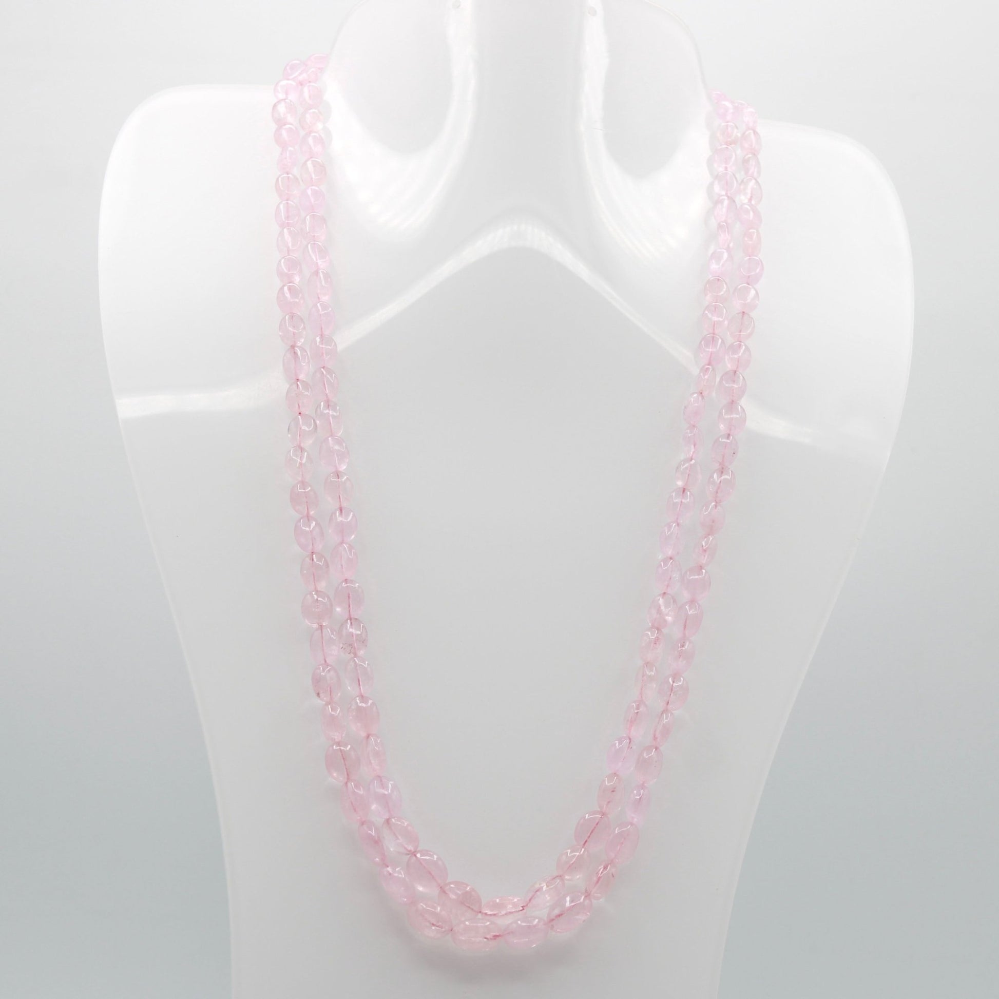 Natural Morganite Beaded Necklace - Taj Mahal Gems