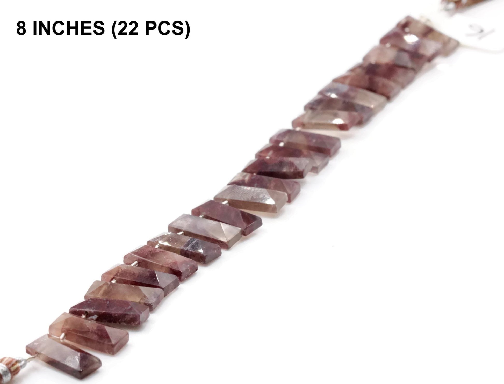 Natural Phantom Quartz Strand - Taj Mahal Gems