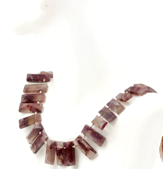 Natural Phantom Quartz Strand - Taj Mahal Gems