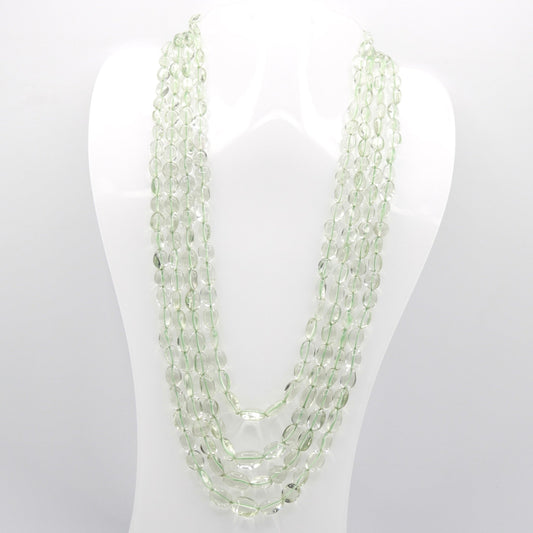 Natural Prasiolite Necklace - Taj Mahal Gems