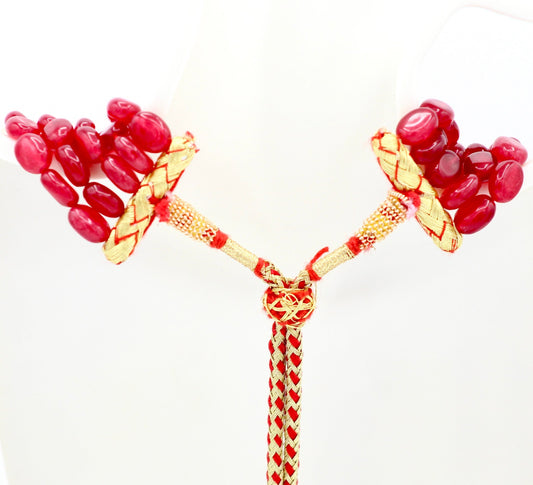 Natural Quartz with Pearl Necklace - Taj Mahal Gems