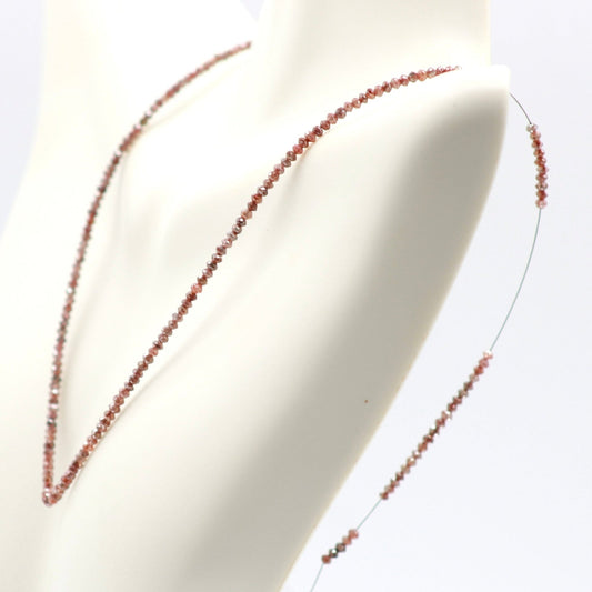 Natural Red Diamond Strand 15.90cts - Taj Mahal Gems