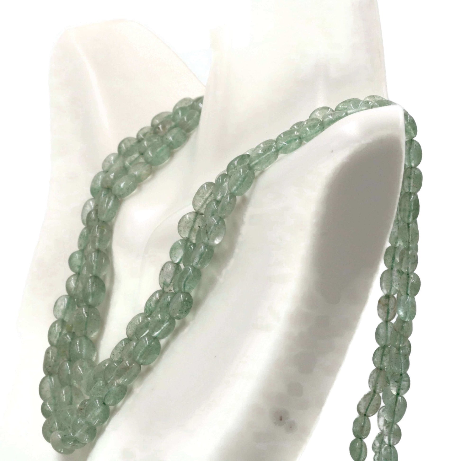 Natural Russian Emerald Aventurine Quartz Necklace - Taj Mahal Gems