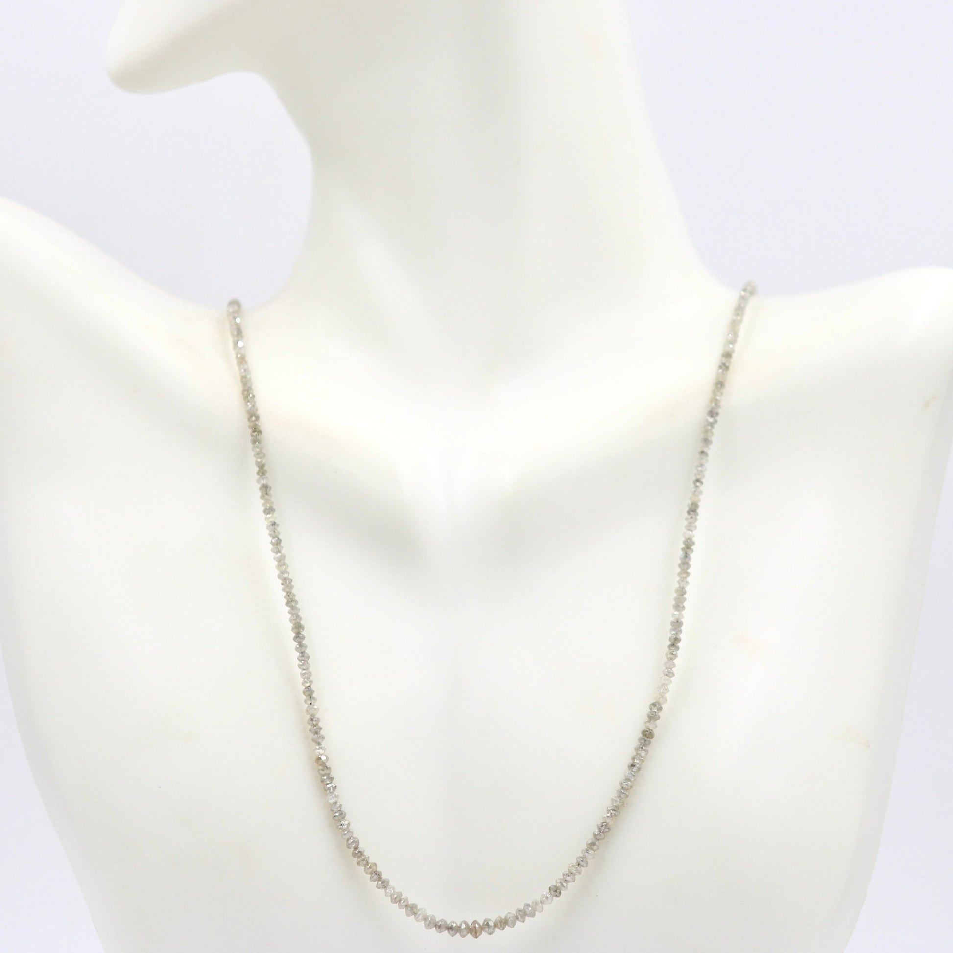 Natural white Diamond Strand - Taj Mahal Gems