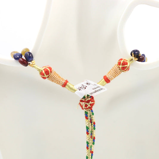 Navratna Beaded Necklace - Taj Mahal Gems