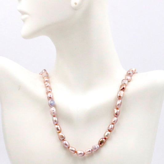 Pastel Violet Pearl Beaded Strand - Taj Mahal Gems