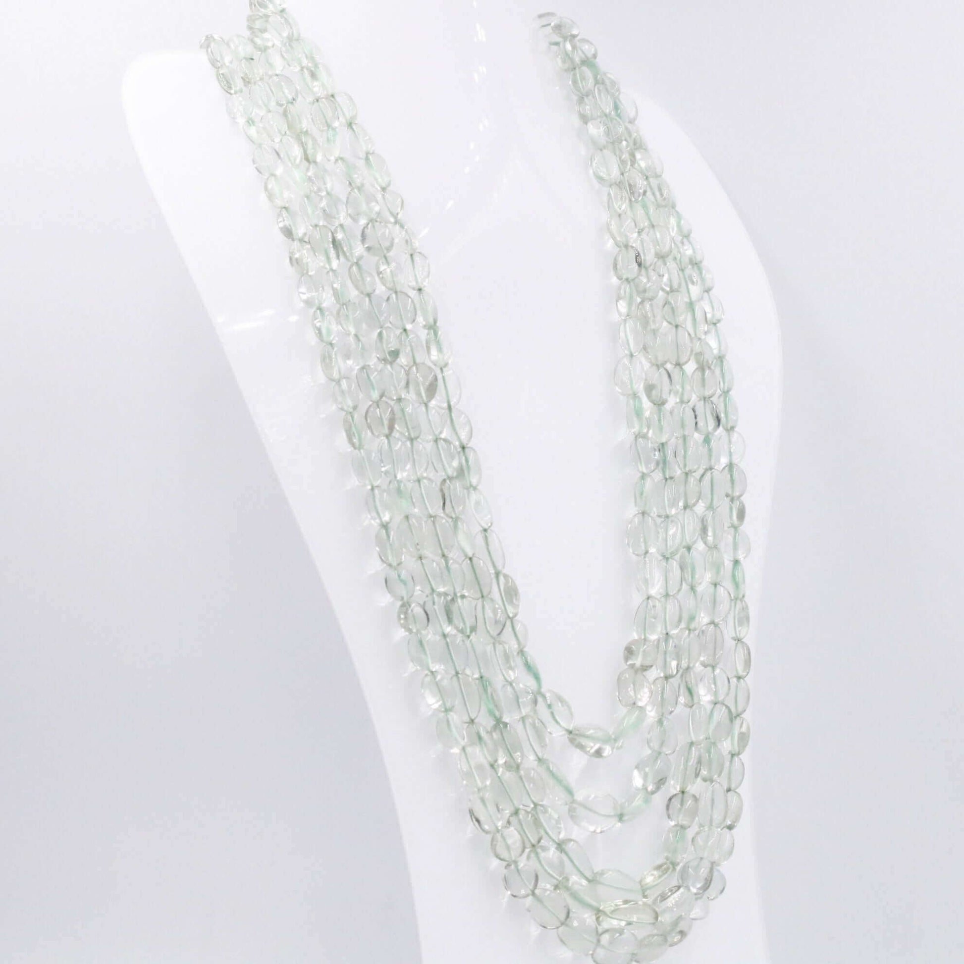Prasiolite Beaded Necklace - Taj Mahal Gems