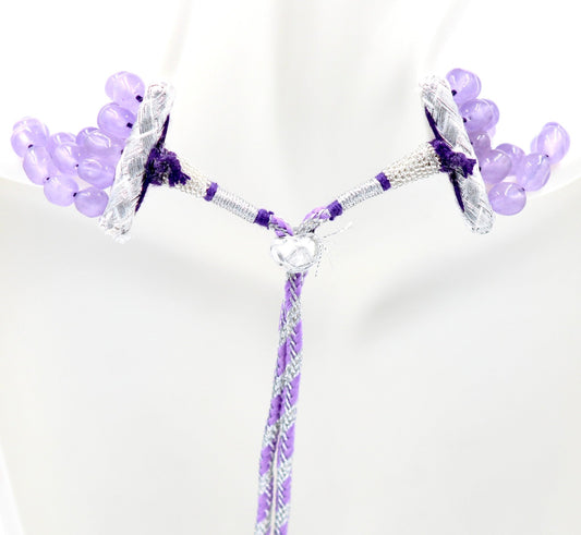Purple Quartz Beaded Necklace - Taj Mahal Gems
