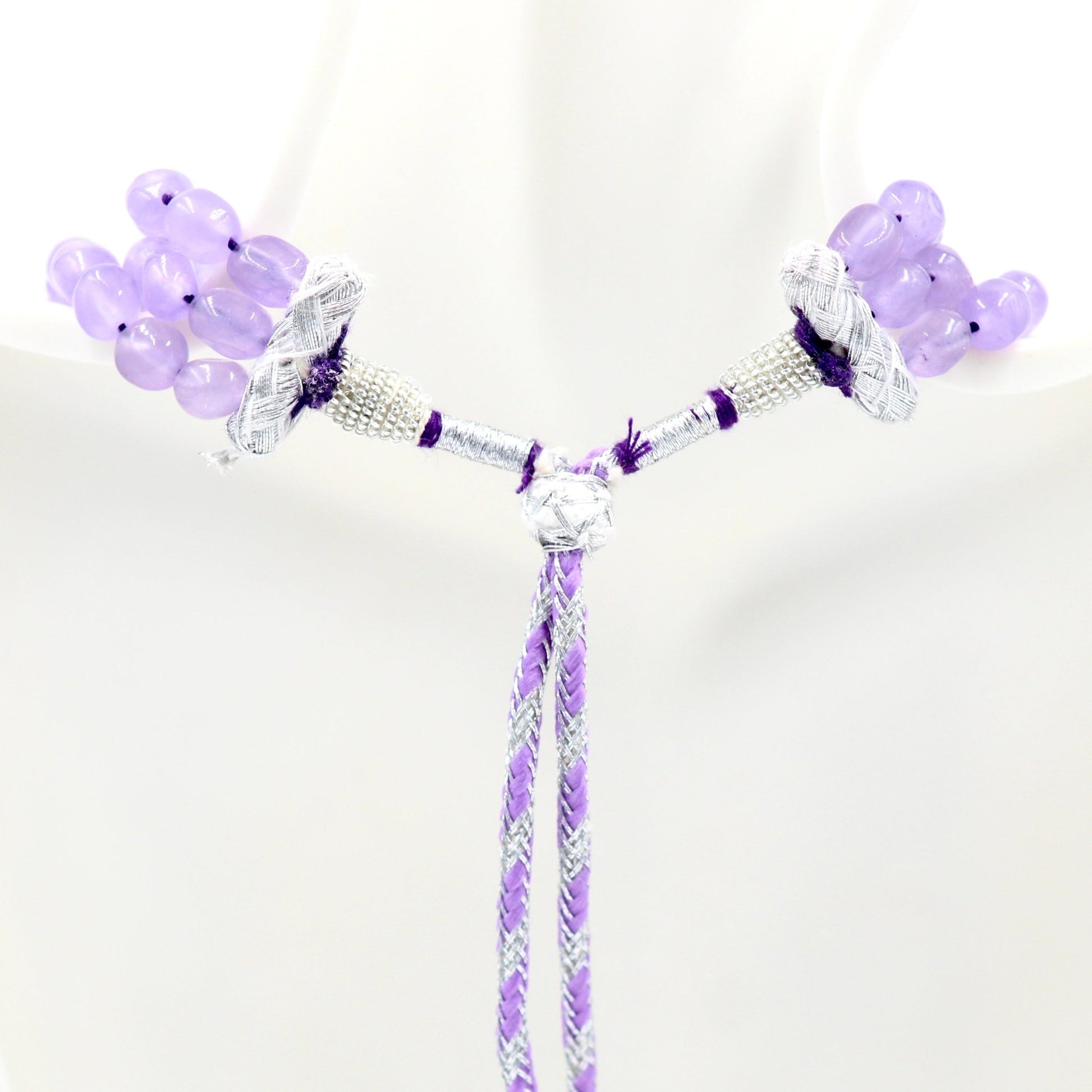 Purple Quartz Beaded Necklace - Taj Mahal Gems