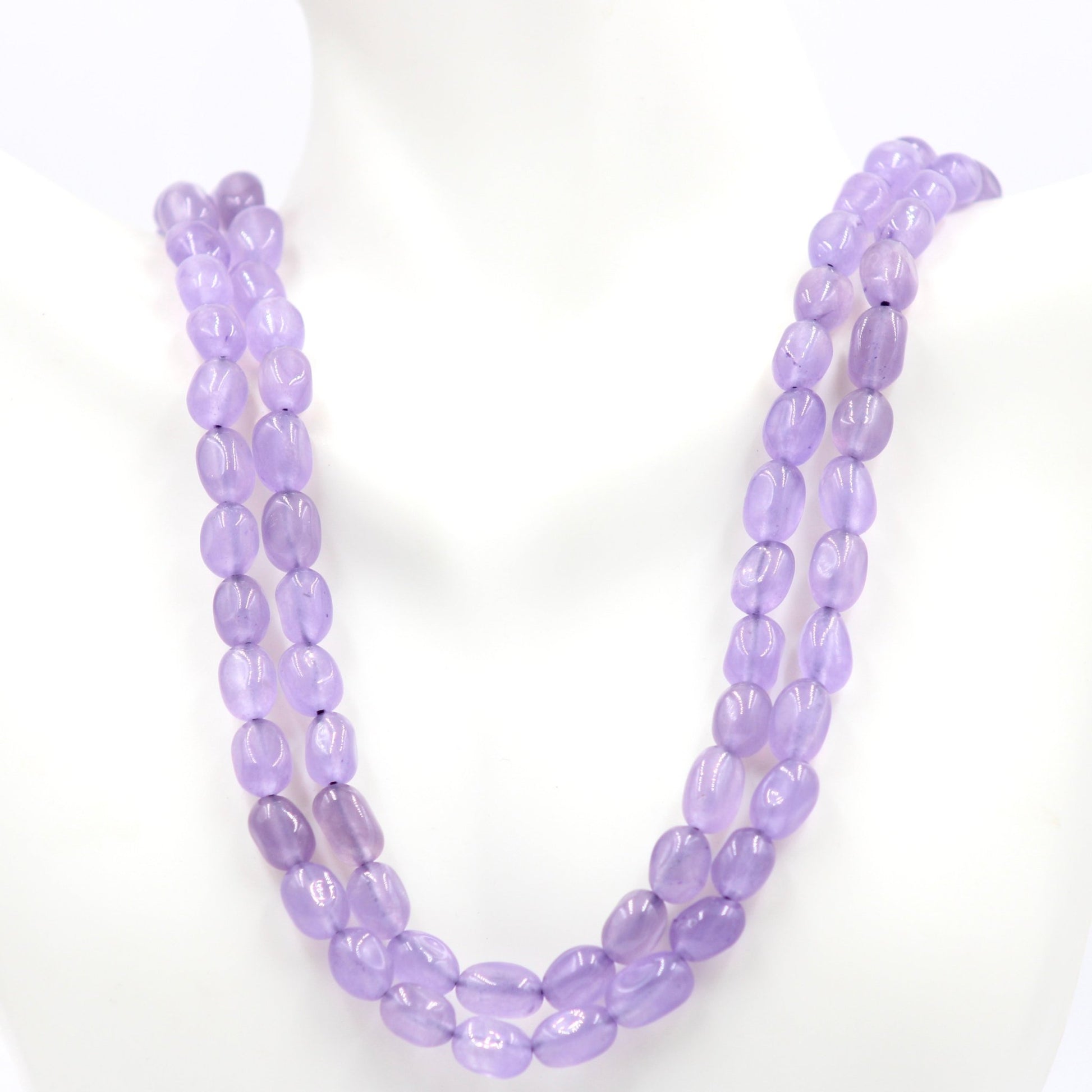 Purple Quartz Beaded Necklace - Taj Mahal Gems