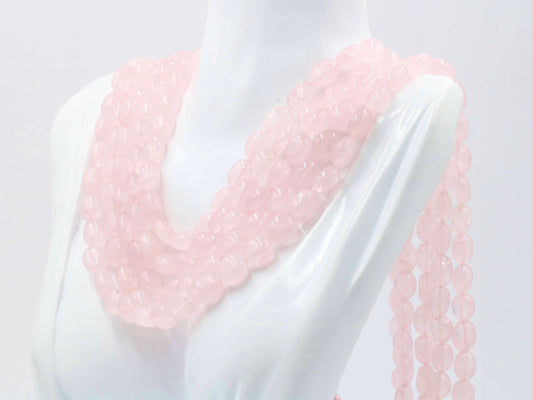 Rose Quartz Beaded Necklace - Taj Mahal Gems