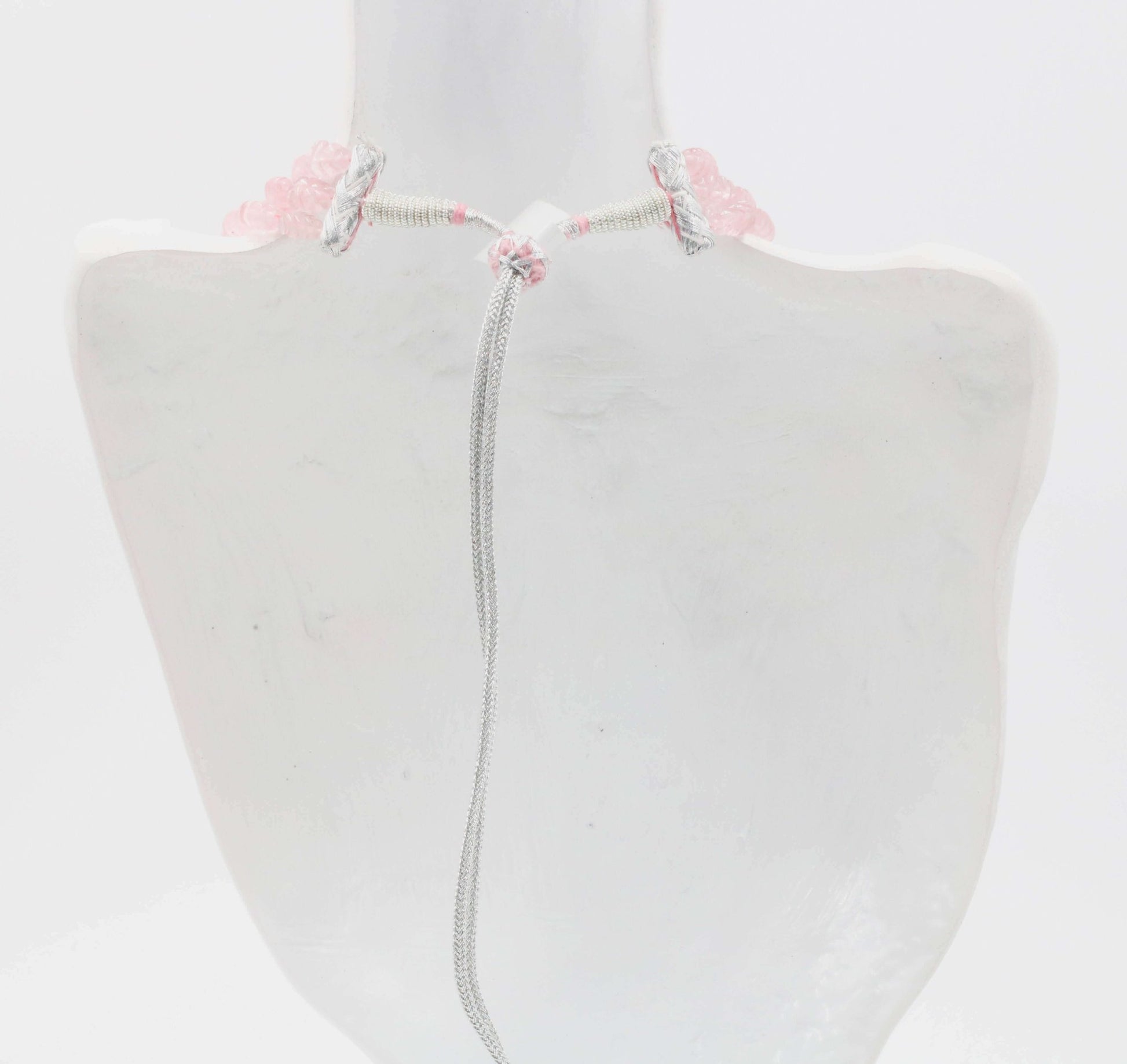 Rose Quartz Beaded Necklace - Taj Mahal Gems