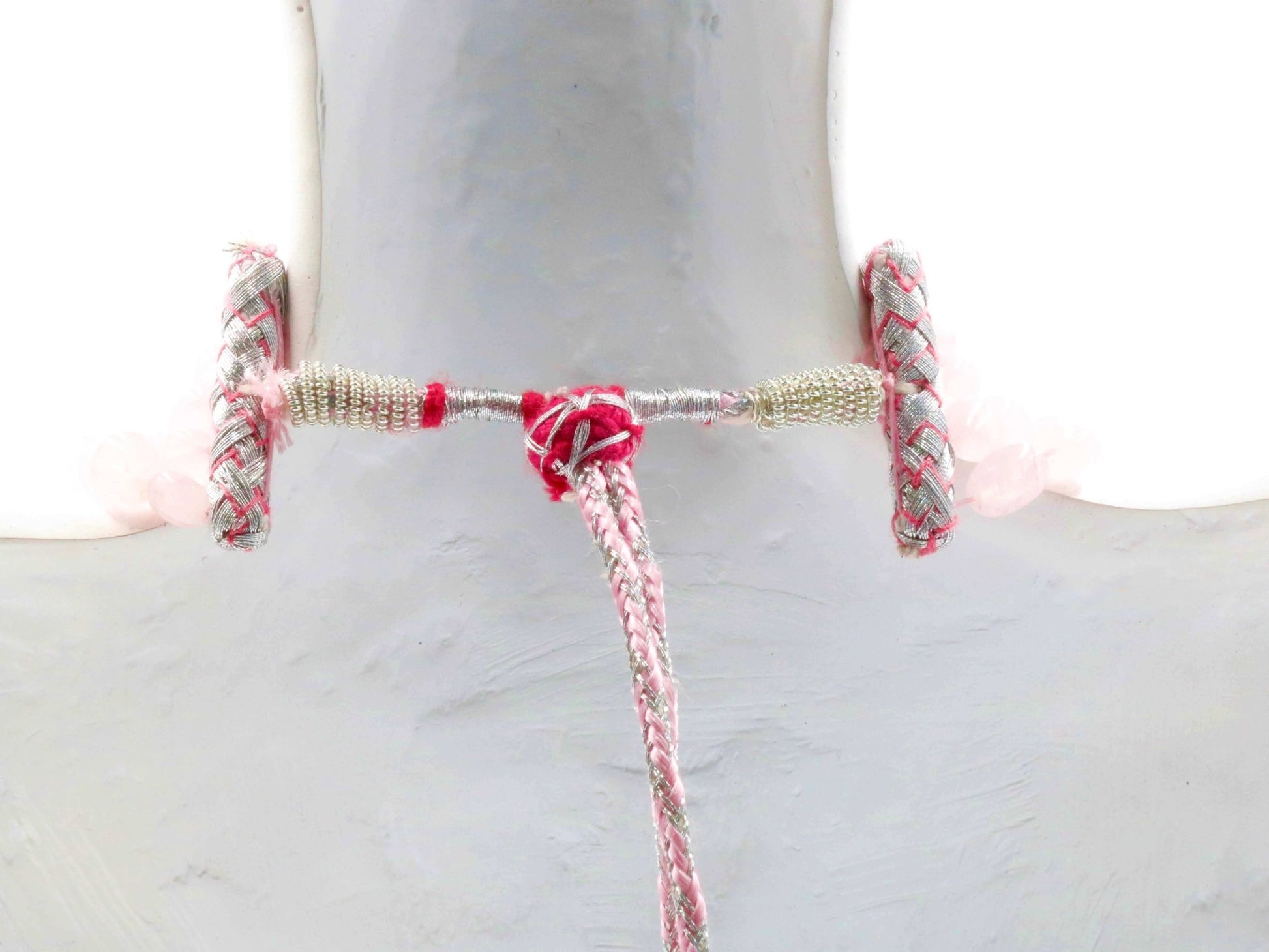 Rose Quartz Beaded Necklace - Taj Mahal Gems