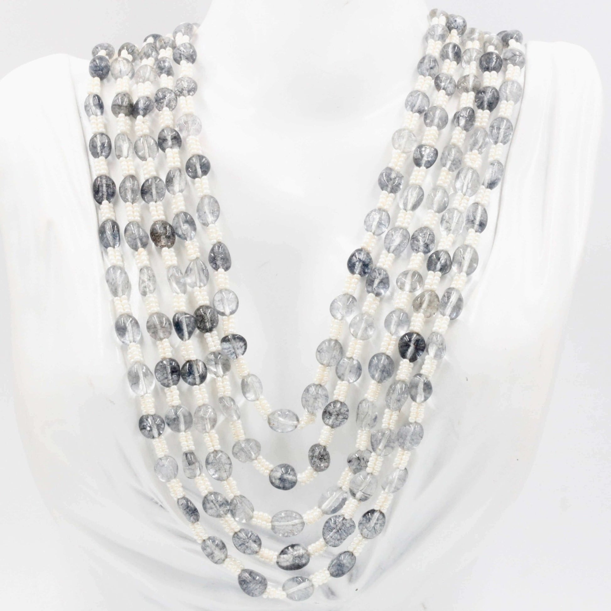Rose Quartz Necklace - Taj Mahal Gems