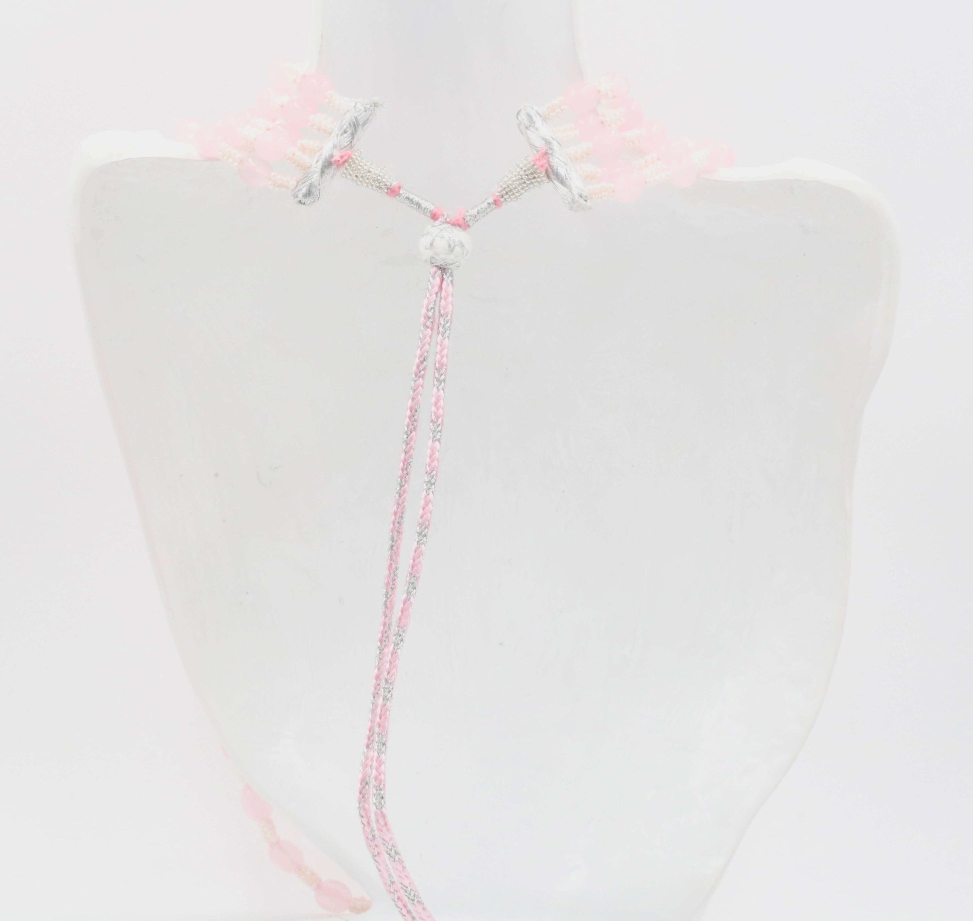 Rose Quartz Necklace - Taj Mahal Gems