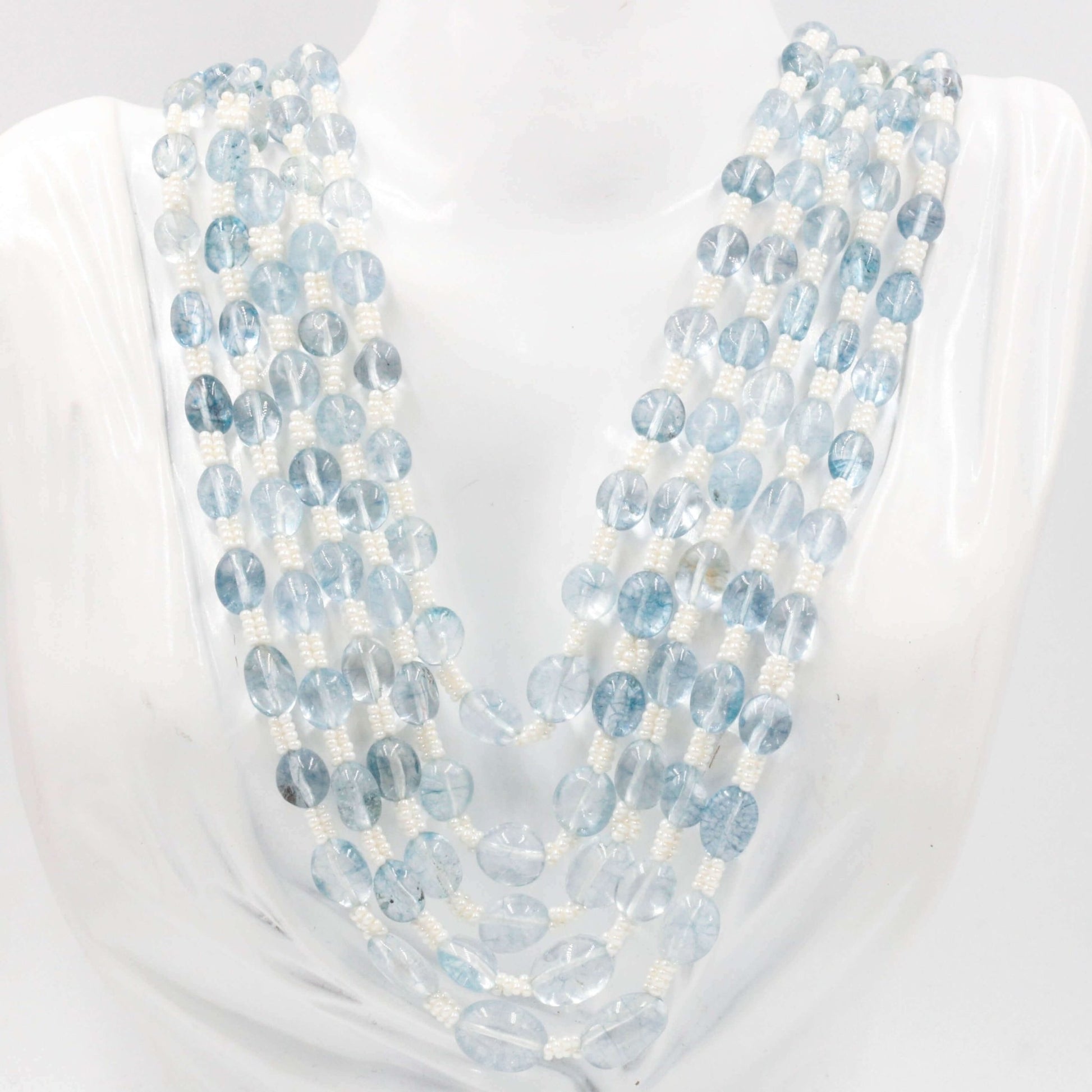 Rose Quartz Necklace - Taj Mahal Gems