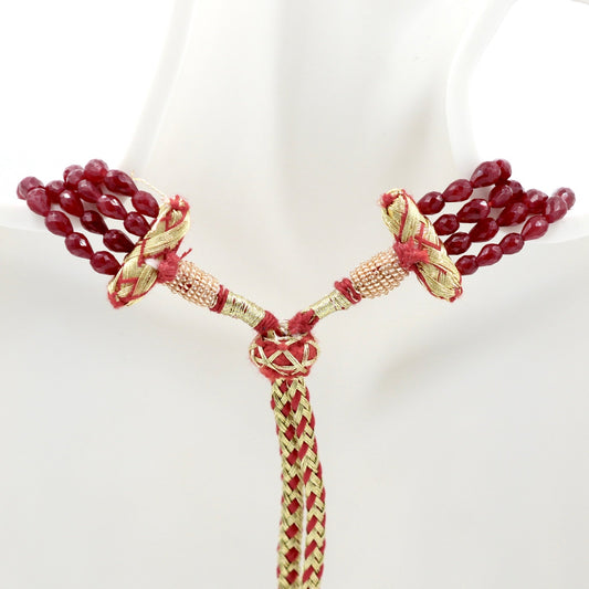 Ruby Briolette Necklace - Taj Mahal Gems