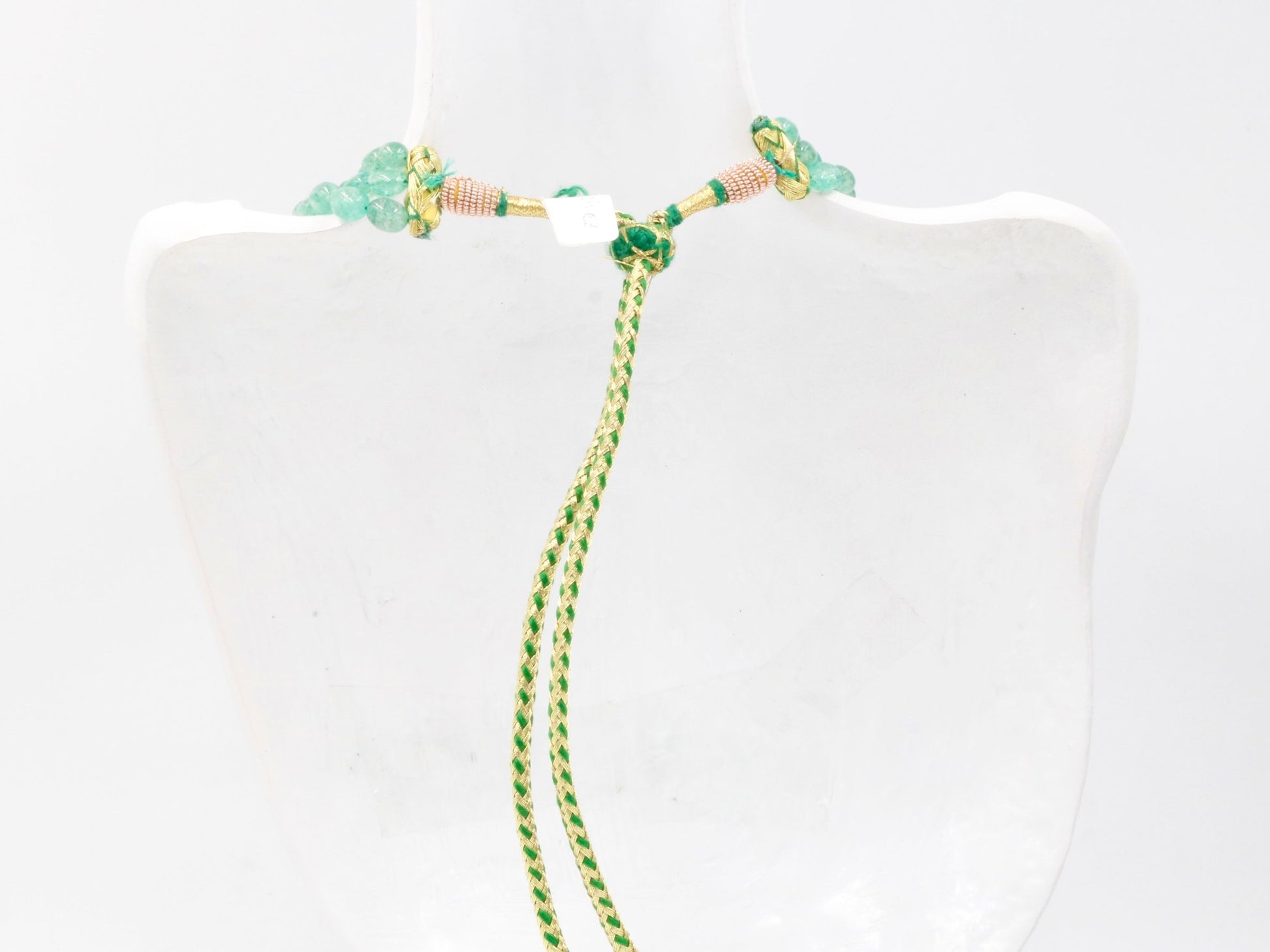 Russian Emerald Quartz Beaded Necklace - Taj Mahal Gems