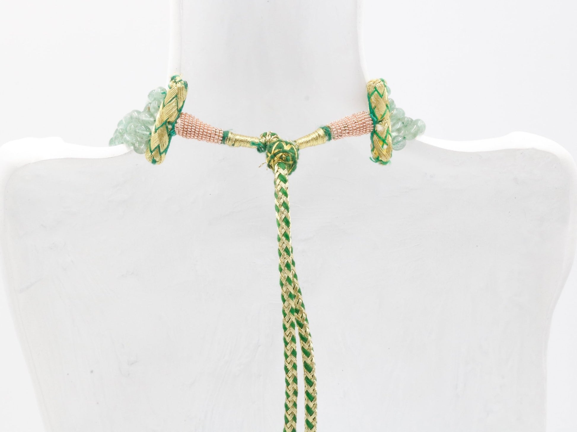 Russian Emerald Quartz Beaded Necklace - Taj Mahal Gems
