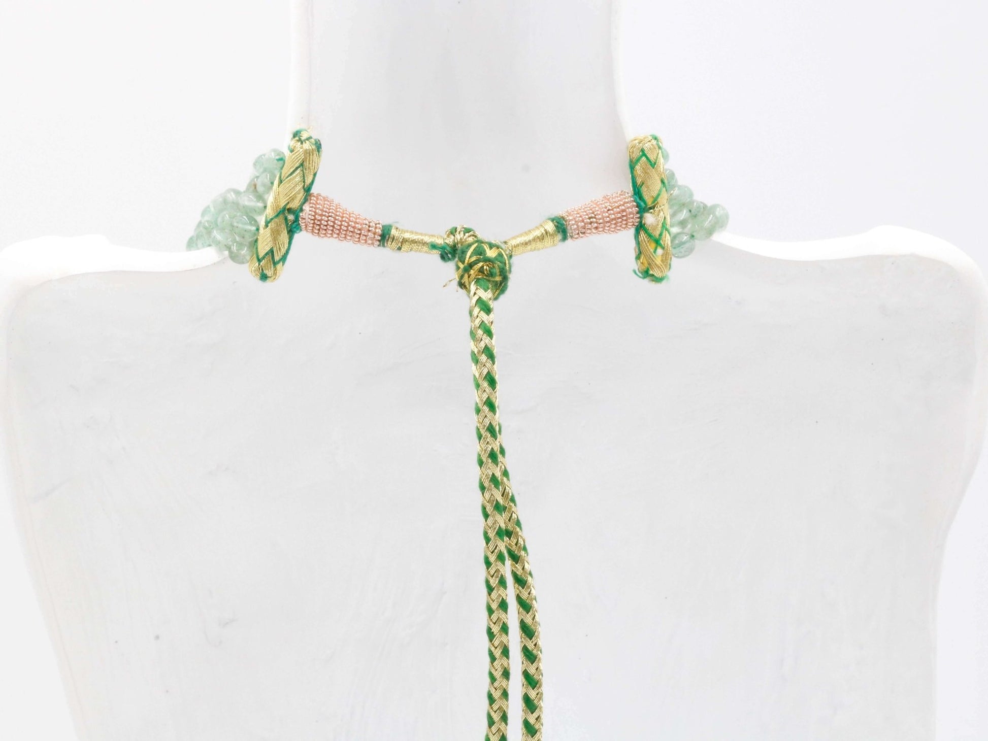 Russian Emerald Quartz Beaded Necklace - Taj Mahal Gems