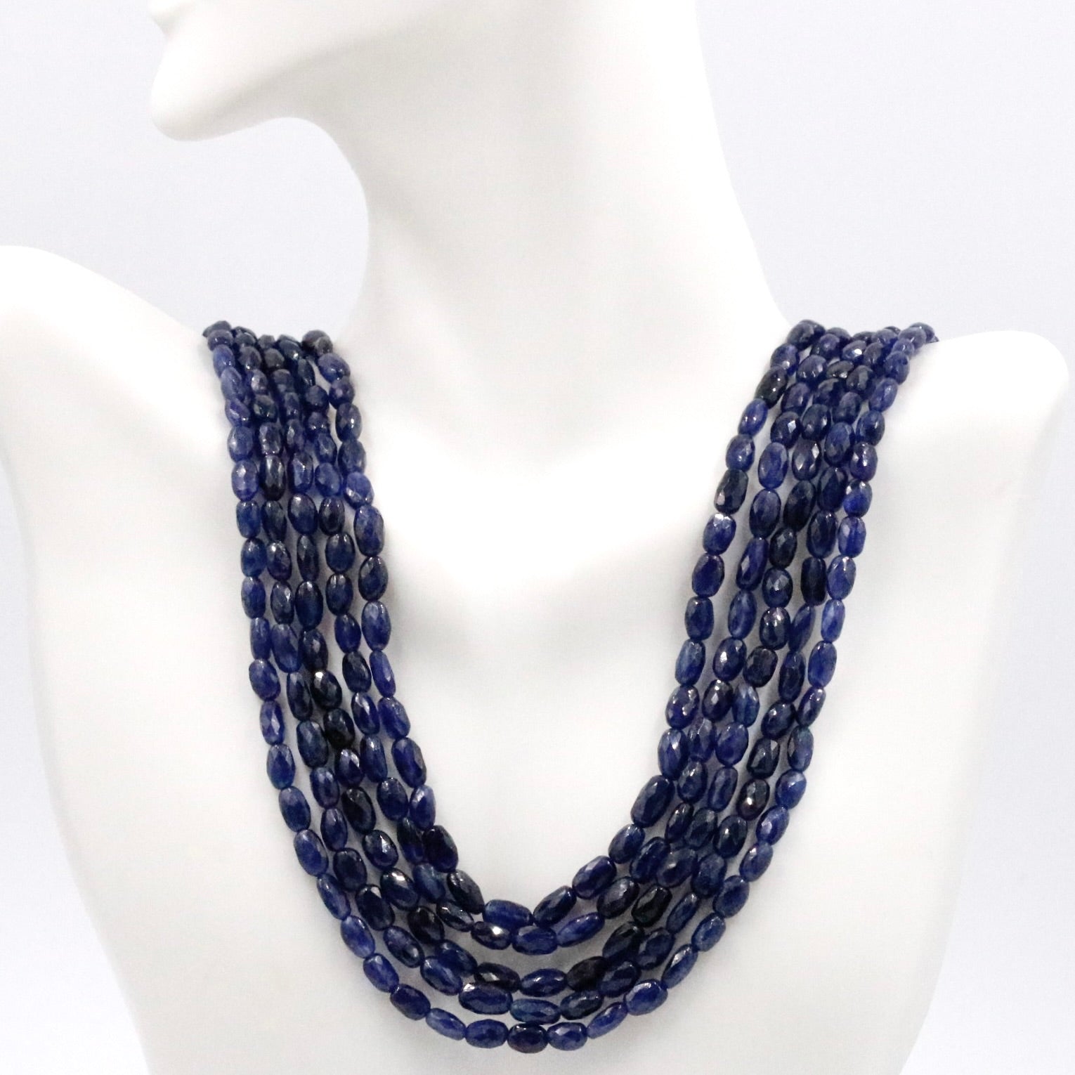 Sapphire Beaded Necklace - Taj Mahal Gems