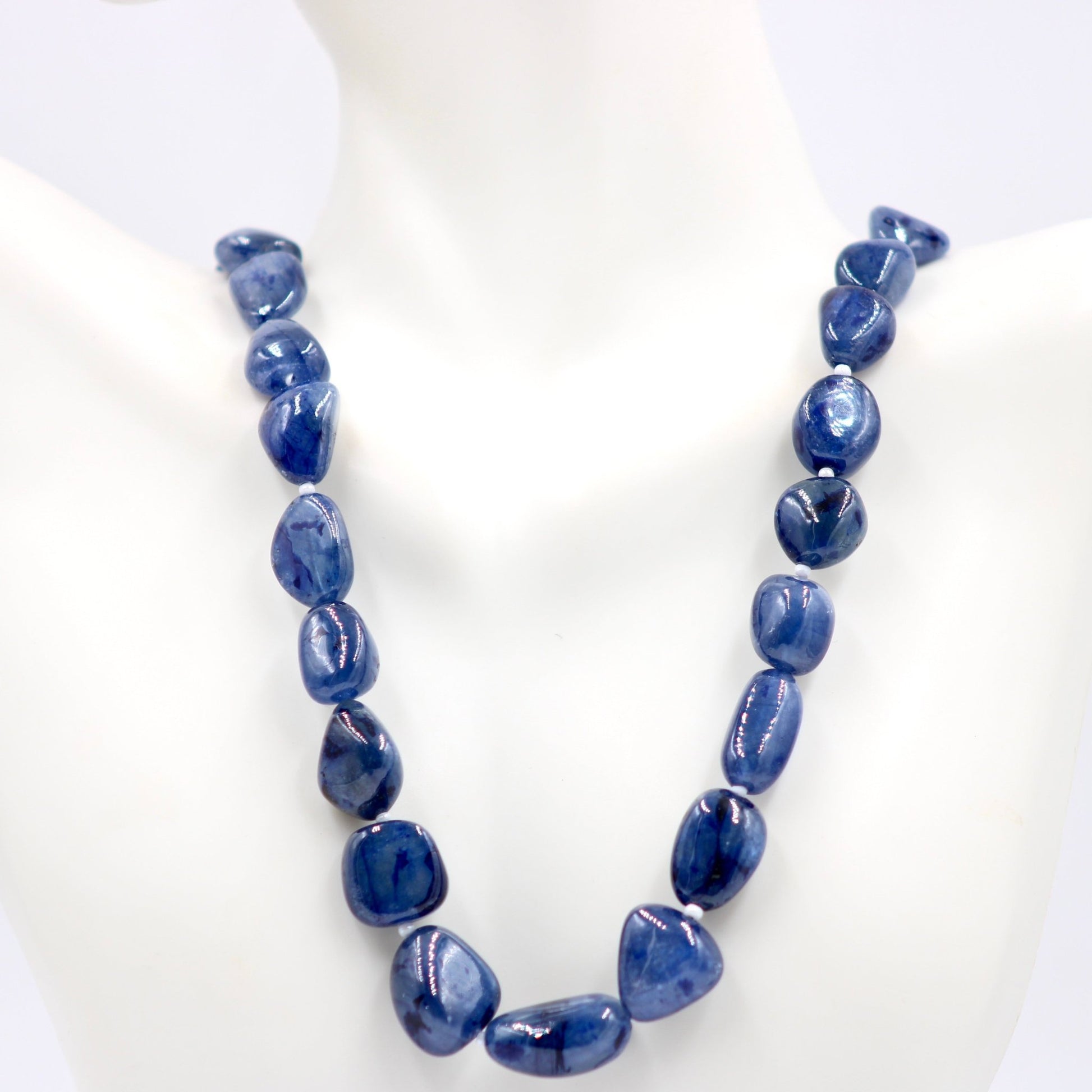 Sapphire Nugget Necklace - Taj Mahal Gems
