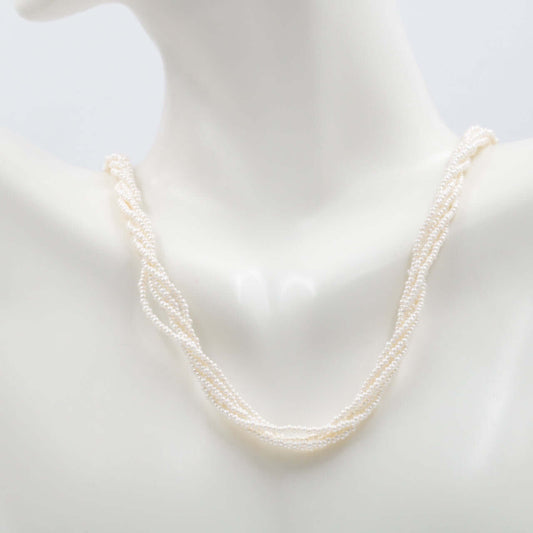 Seed Bead Faux Pearl Necklace - Taj Mahal Gems