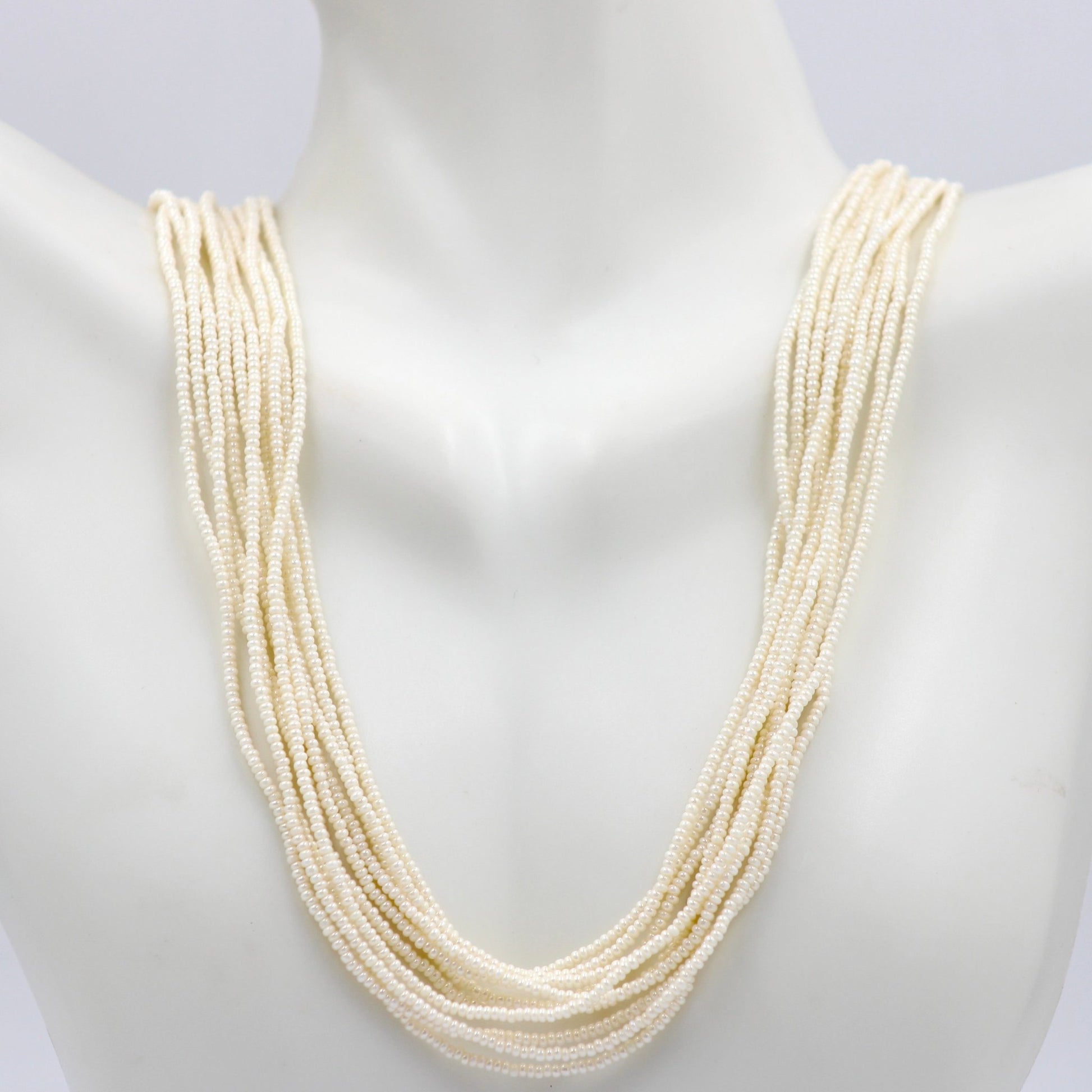 Seed Bead Layered Necklace - Taj Mahal Gems