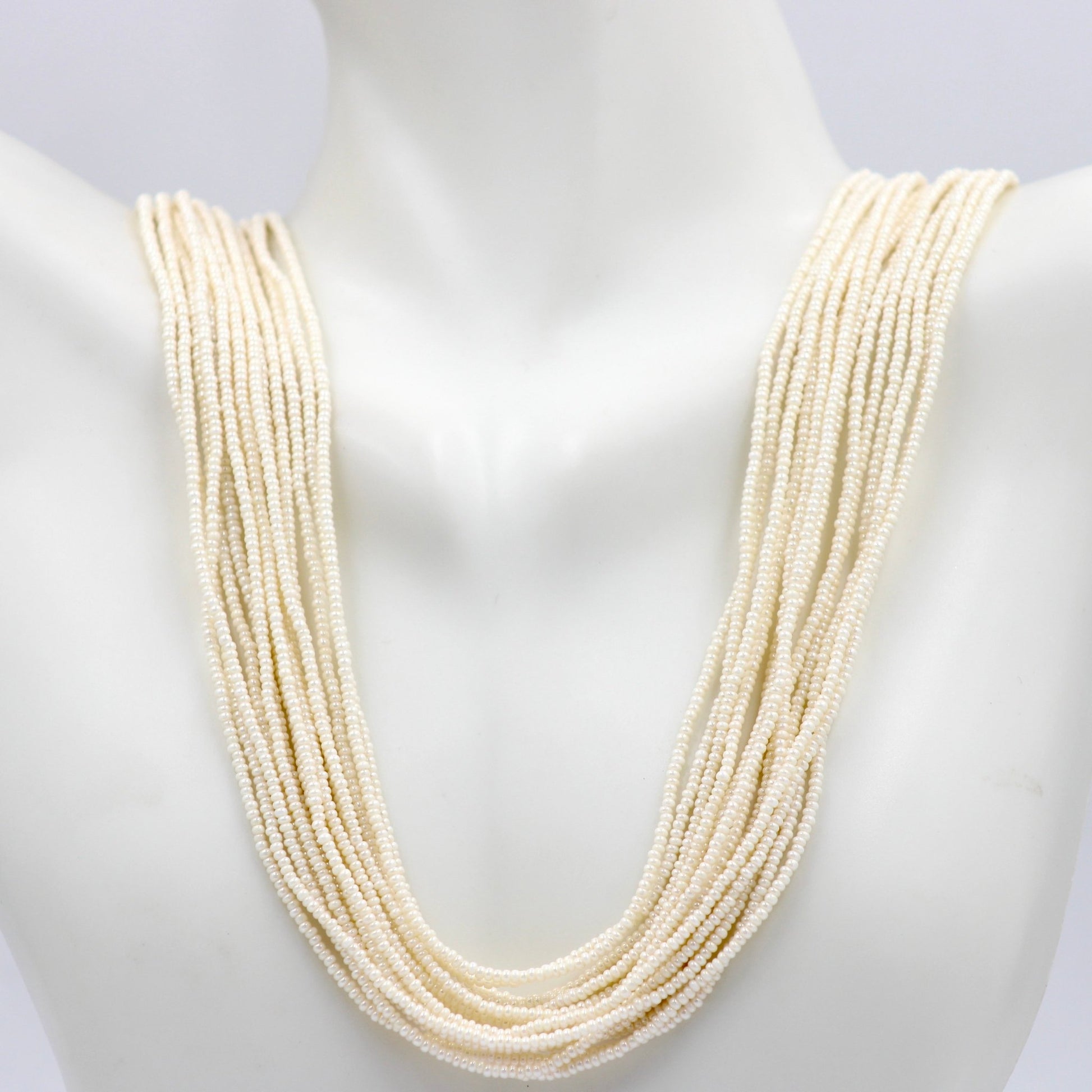 Seed Bead Layered Necklace - Taj Mahal Gems