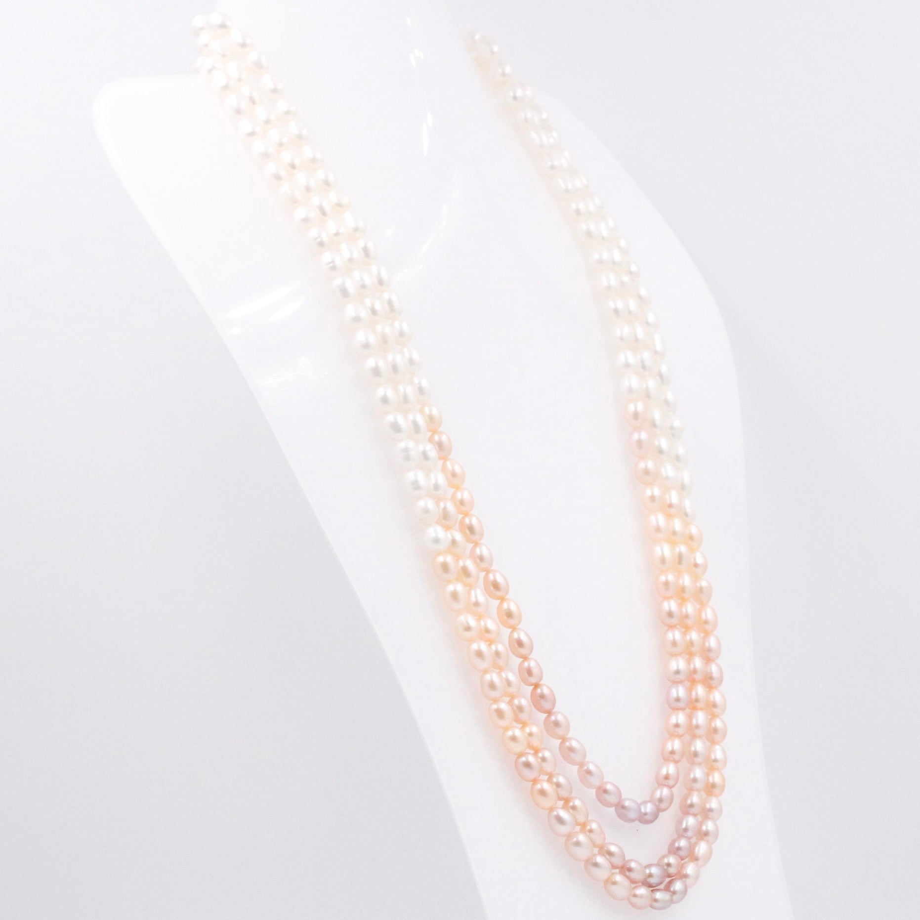 Shaded Long Freshwater Cultured Pearls Necklace - Taj Mahal Gems