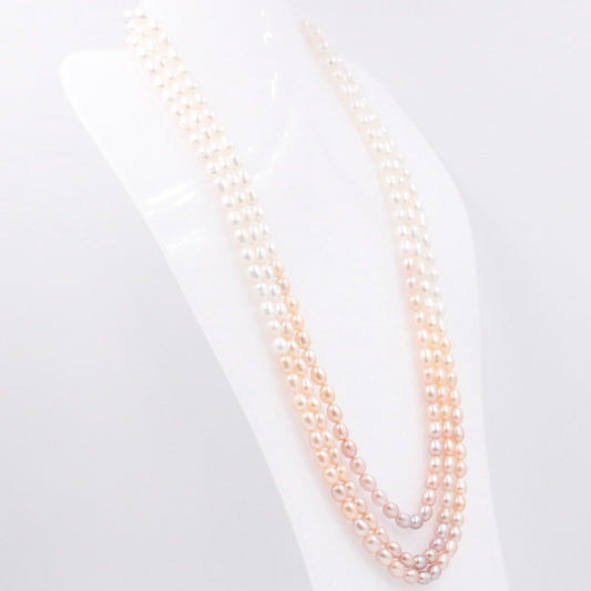 Shaded Long Freshwater Cultured Pearls Necklace - Taj Mahal Gems
