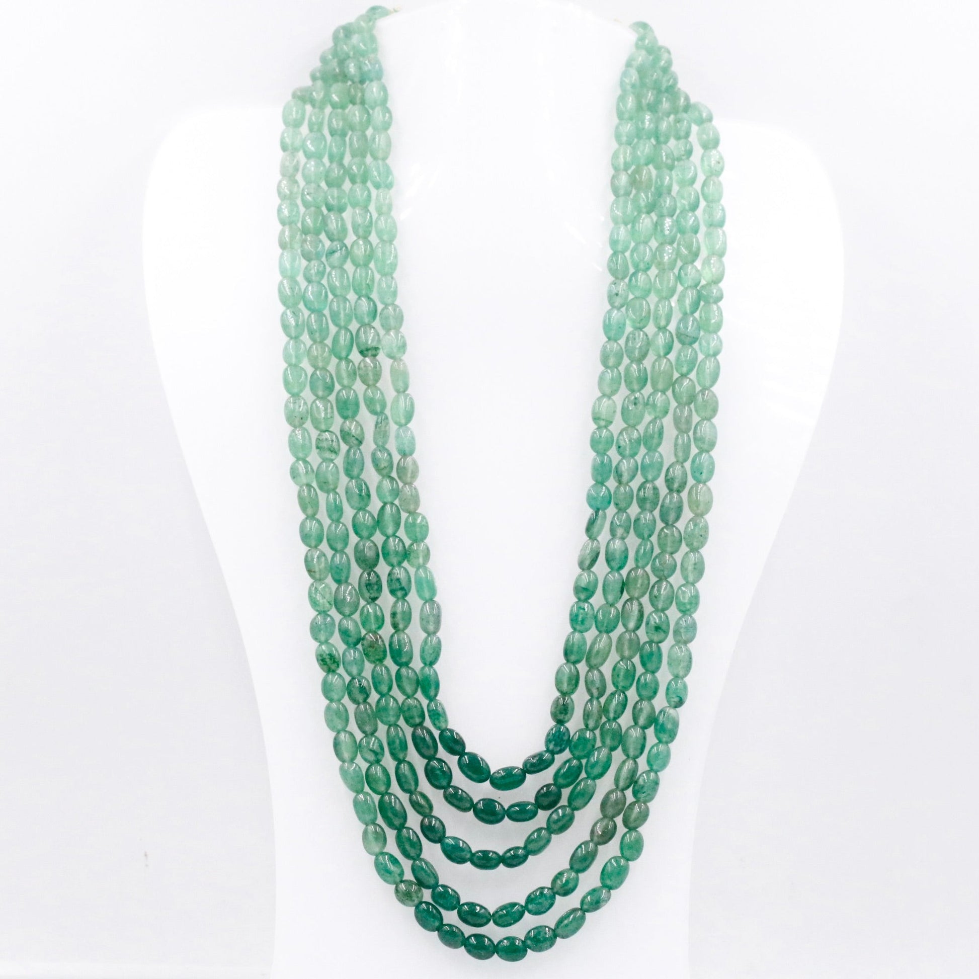 Shaded Quartz Beaded Necklace - Taj Mahal Gems
