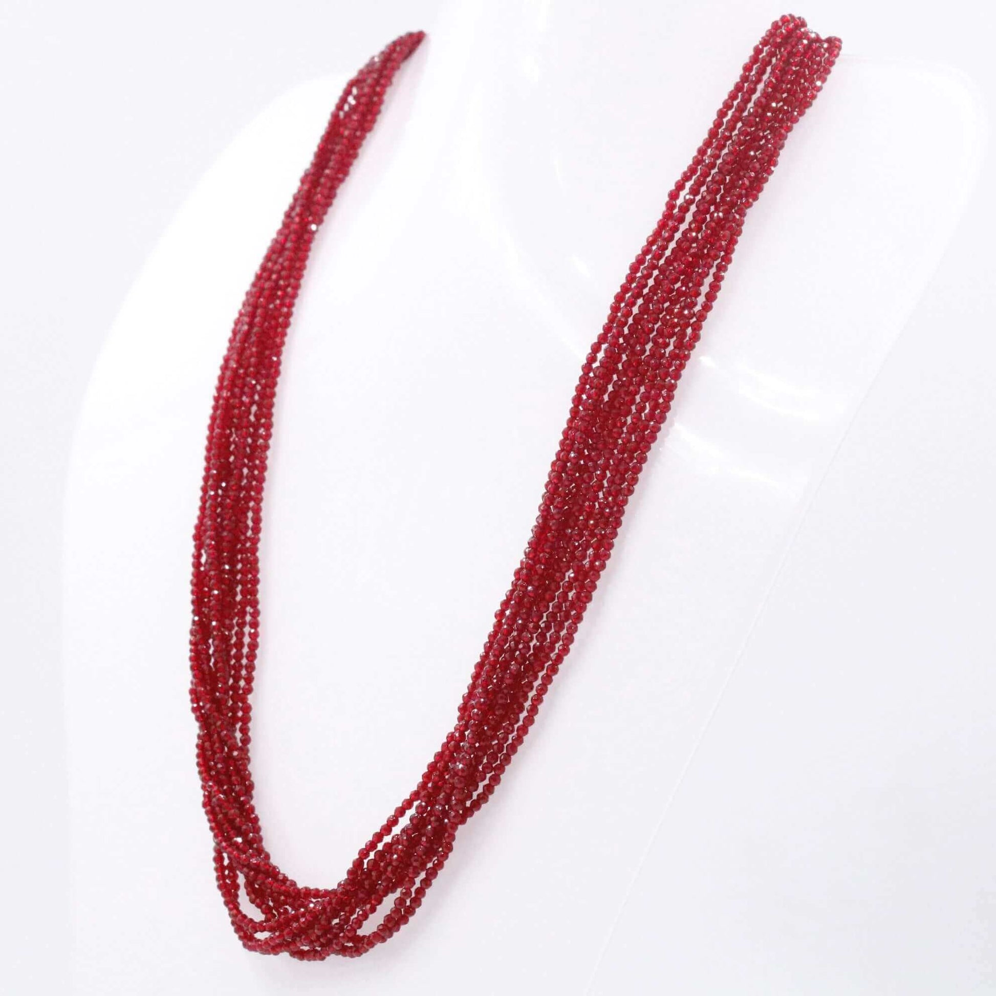 Single Color CZ Beads Necklace - Taj Mahal Gems