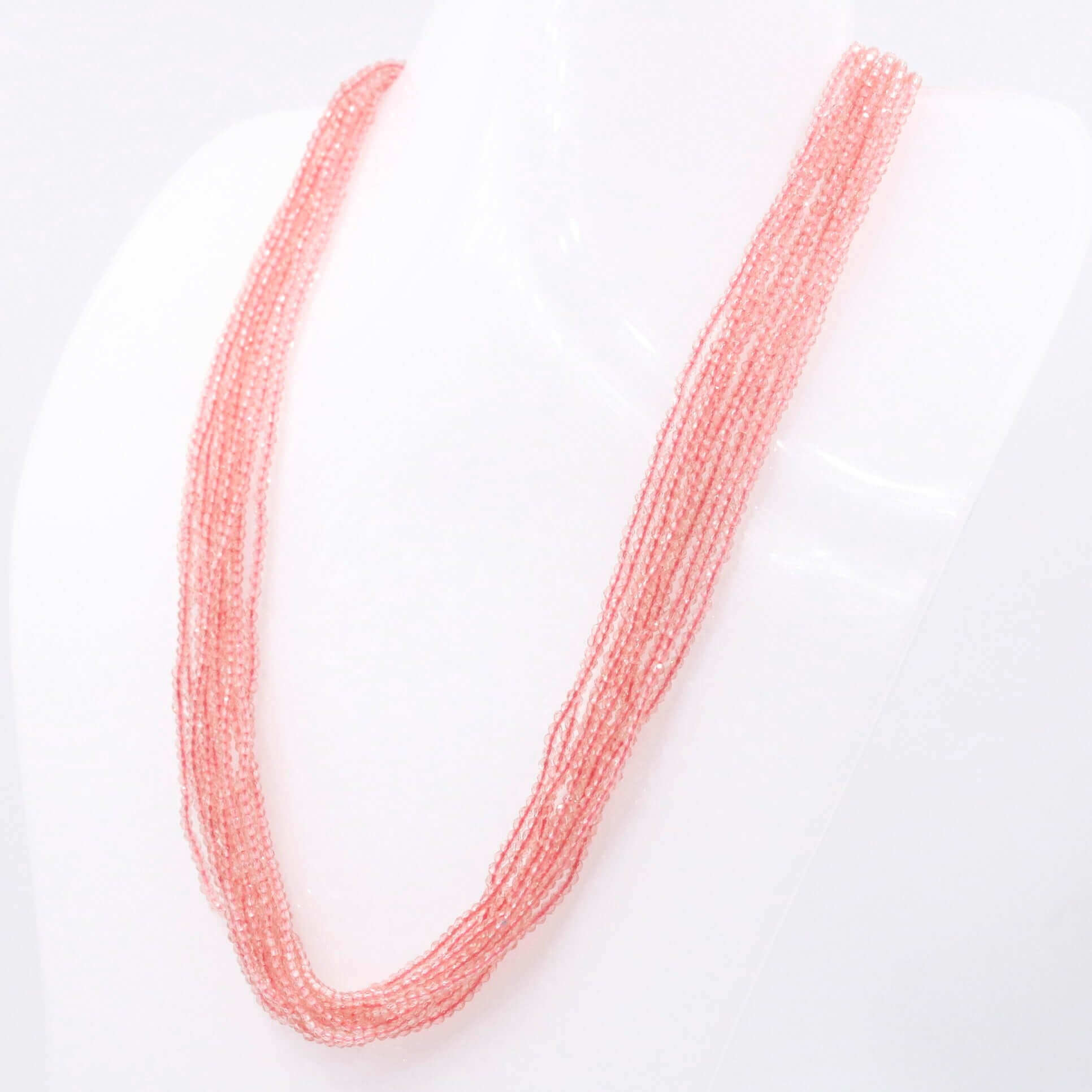 Single Color CZ Beads Necklace - Taj Mahal Gems