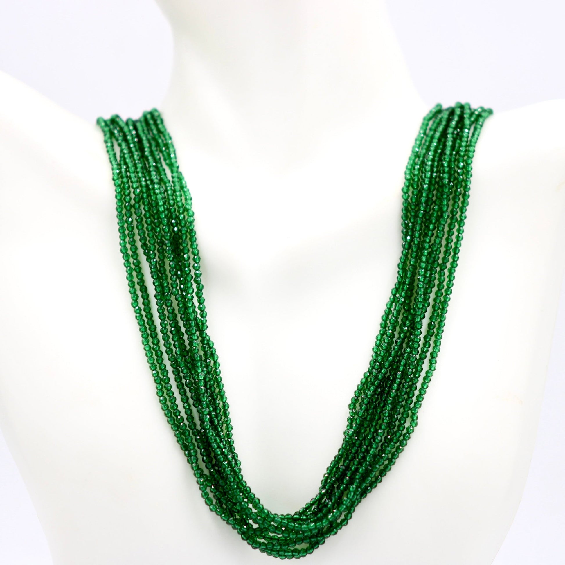 Single Color CZ Gemstone Necklace - Taj Mahal Gems