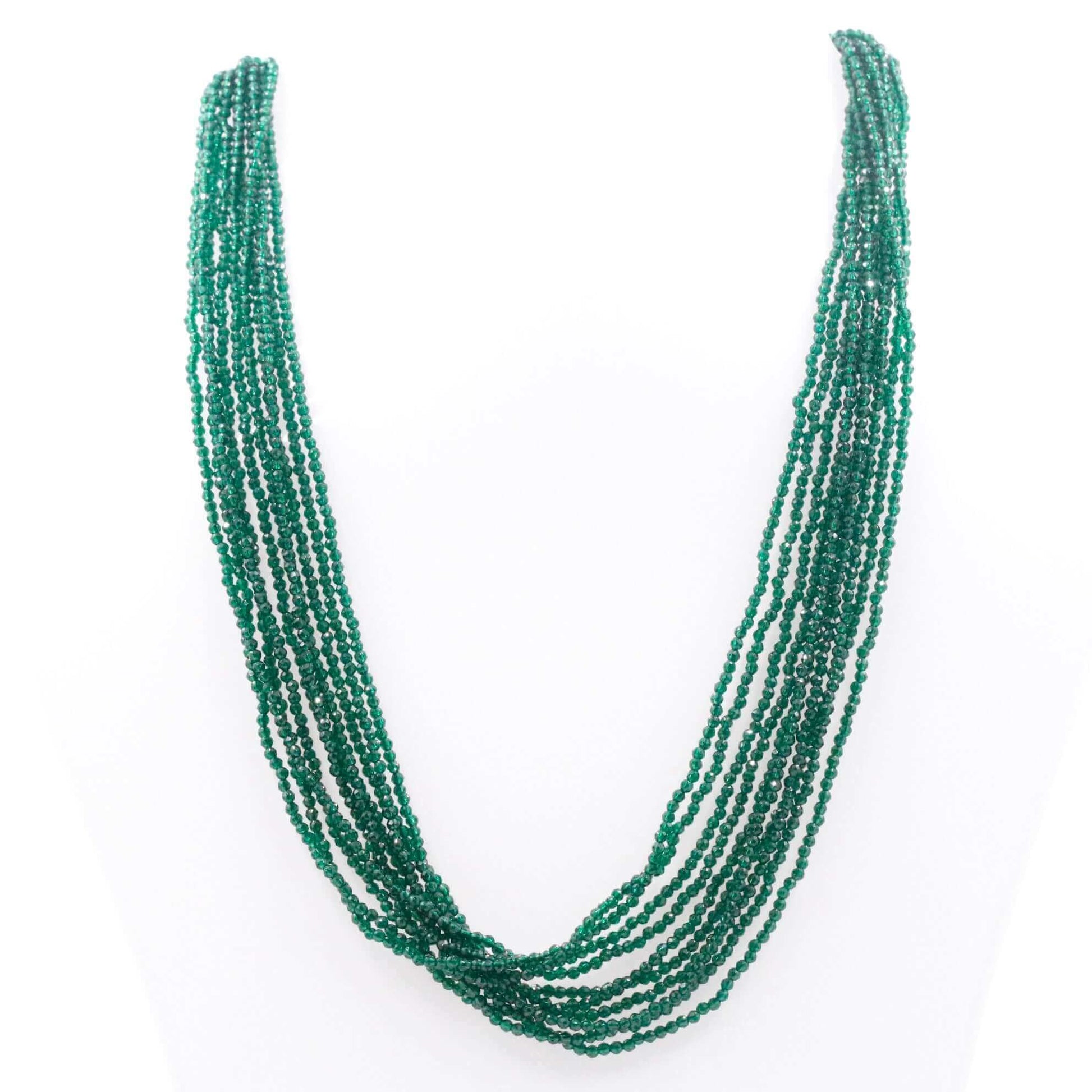 Single Color CZ Gemstone Necklace - Taj Mahal Gems