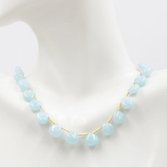 Single Color Drops Quartz Necklace - Taj Mahal Gems