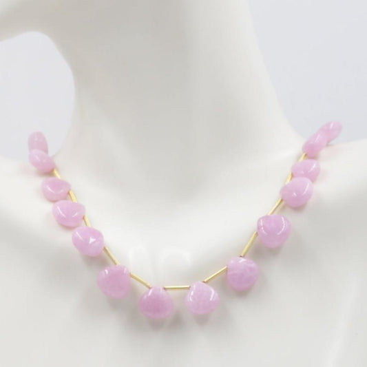 Single Color Drops Quartz Necklace - Taj Mahal Gems