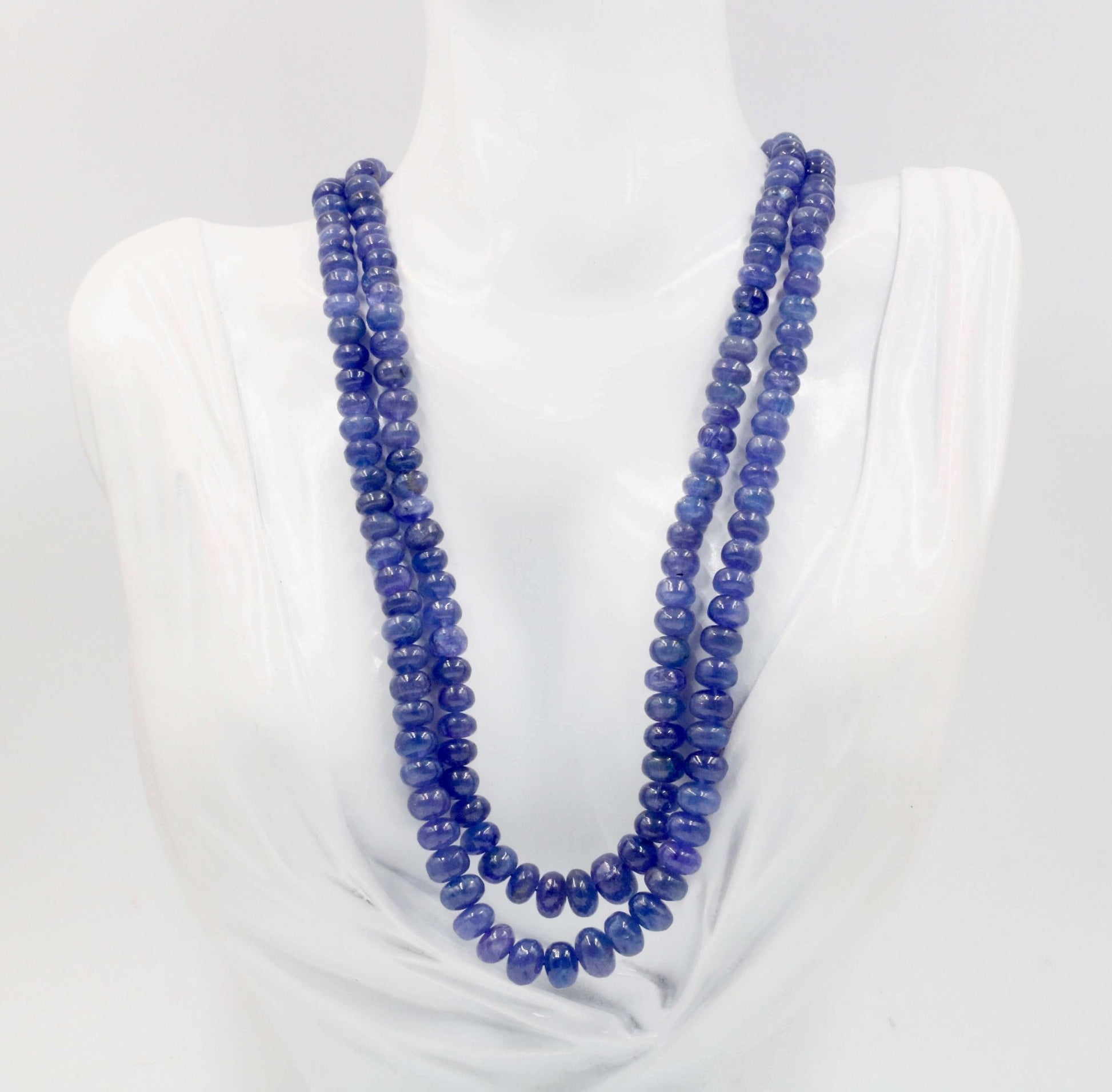 Tanzanite Beaded Necklace - Taj Mahal Gems