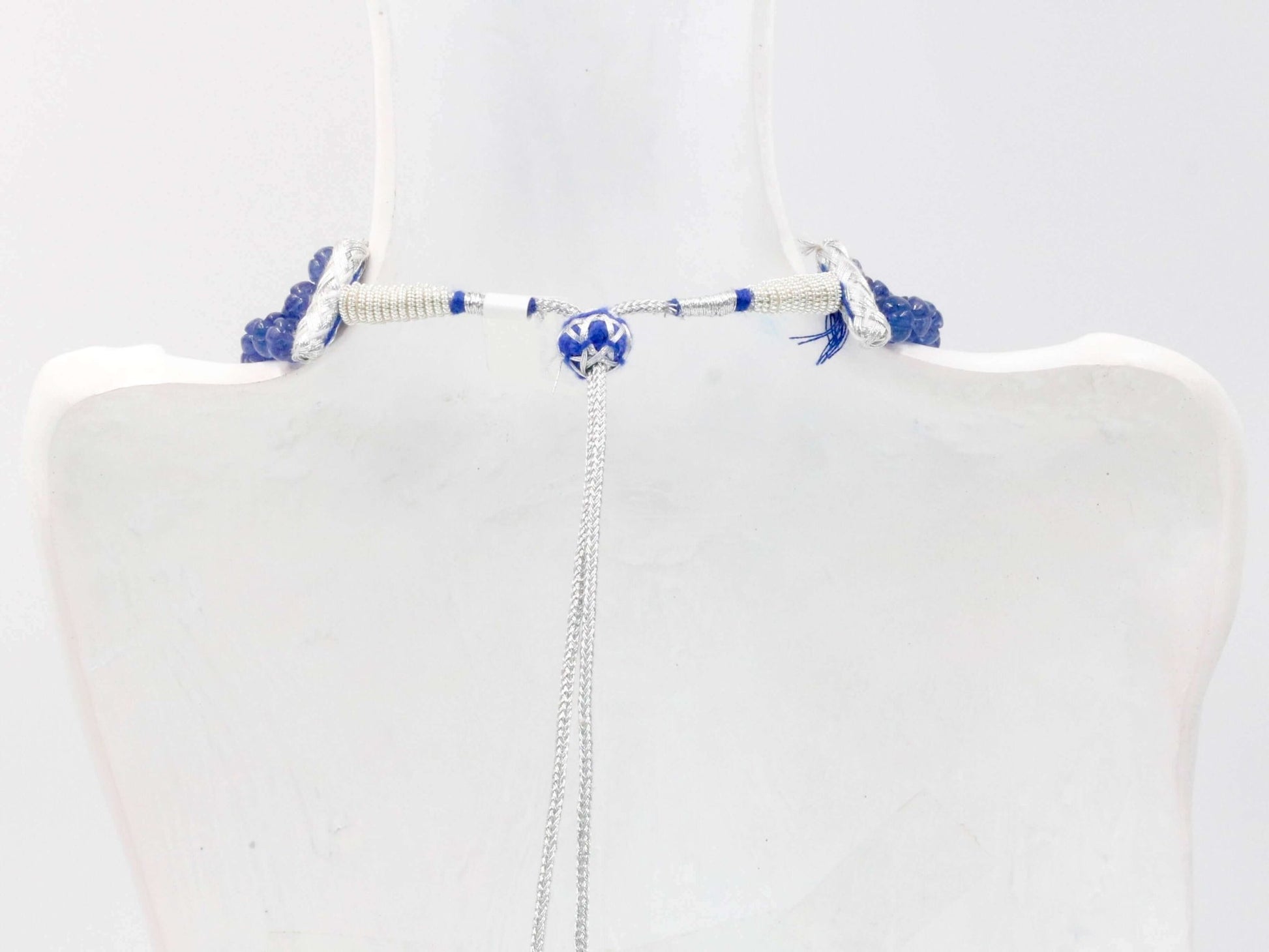 Tanzanite Quartz Beaded Necklace - Taj Mahal Gems